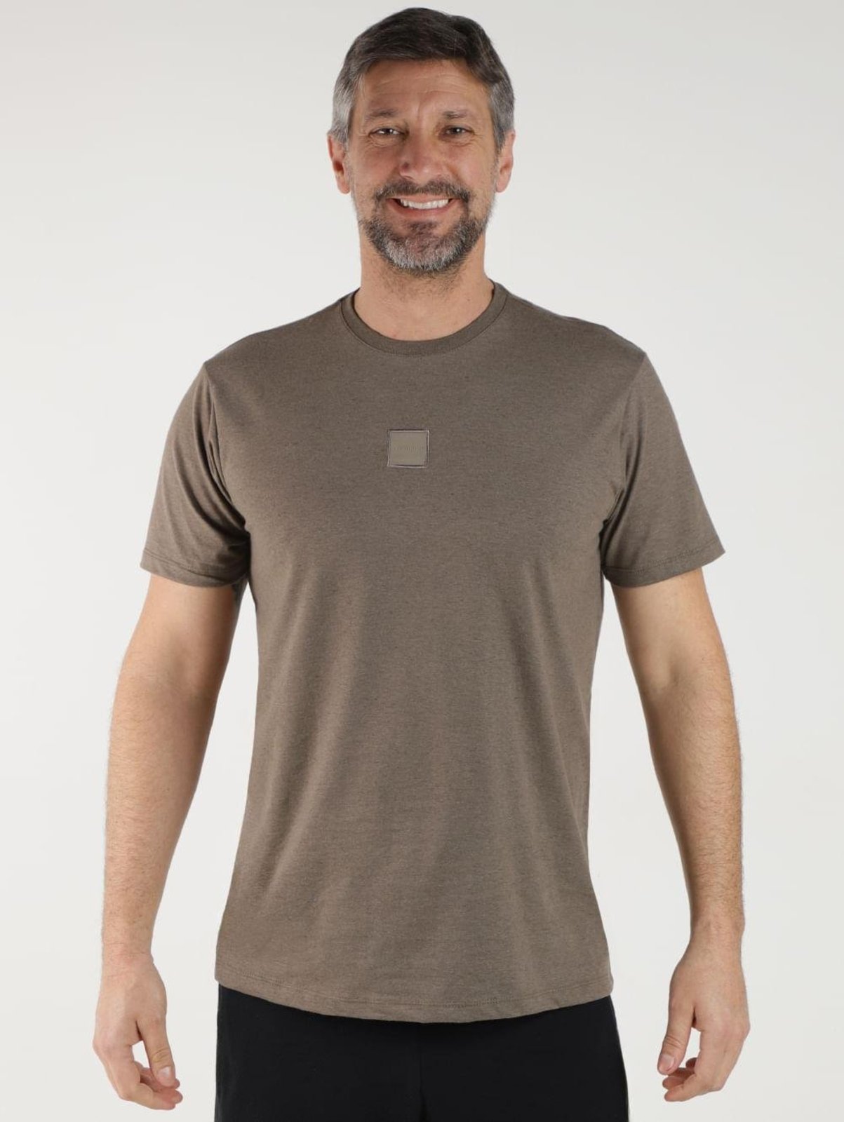 Camiseta Manga Curta Eletrón Masculina CAQUI