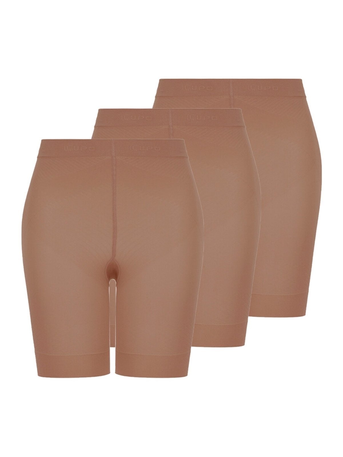 Kit com 3 Shorts Feminino Modelador Up Line Loba 5690-018 Bege