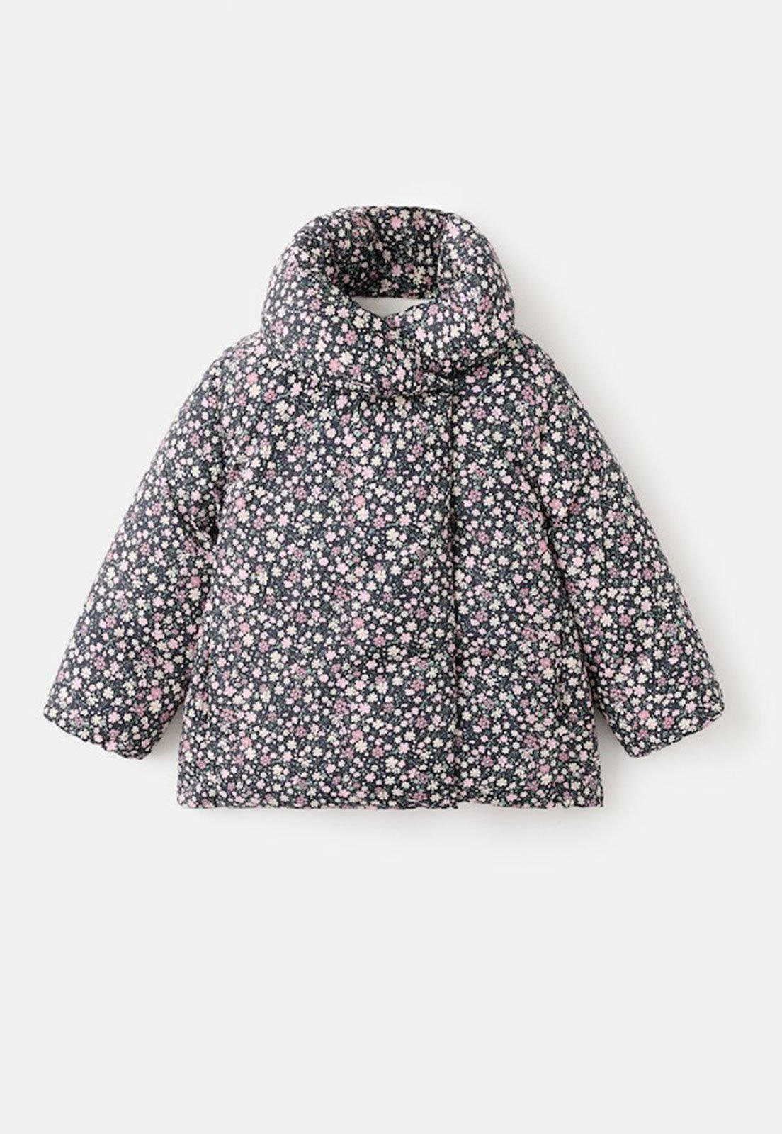 Infantil - Casaco MANGO Floral Preto