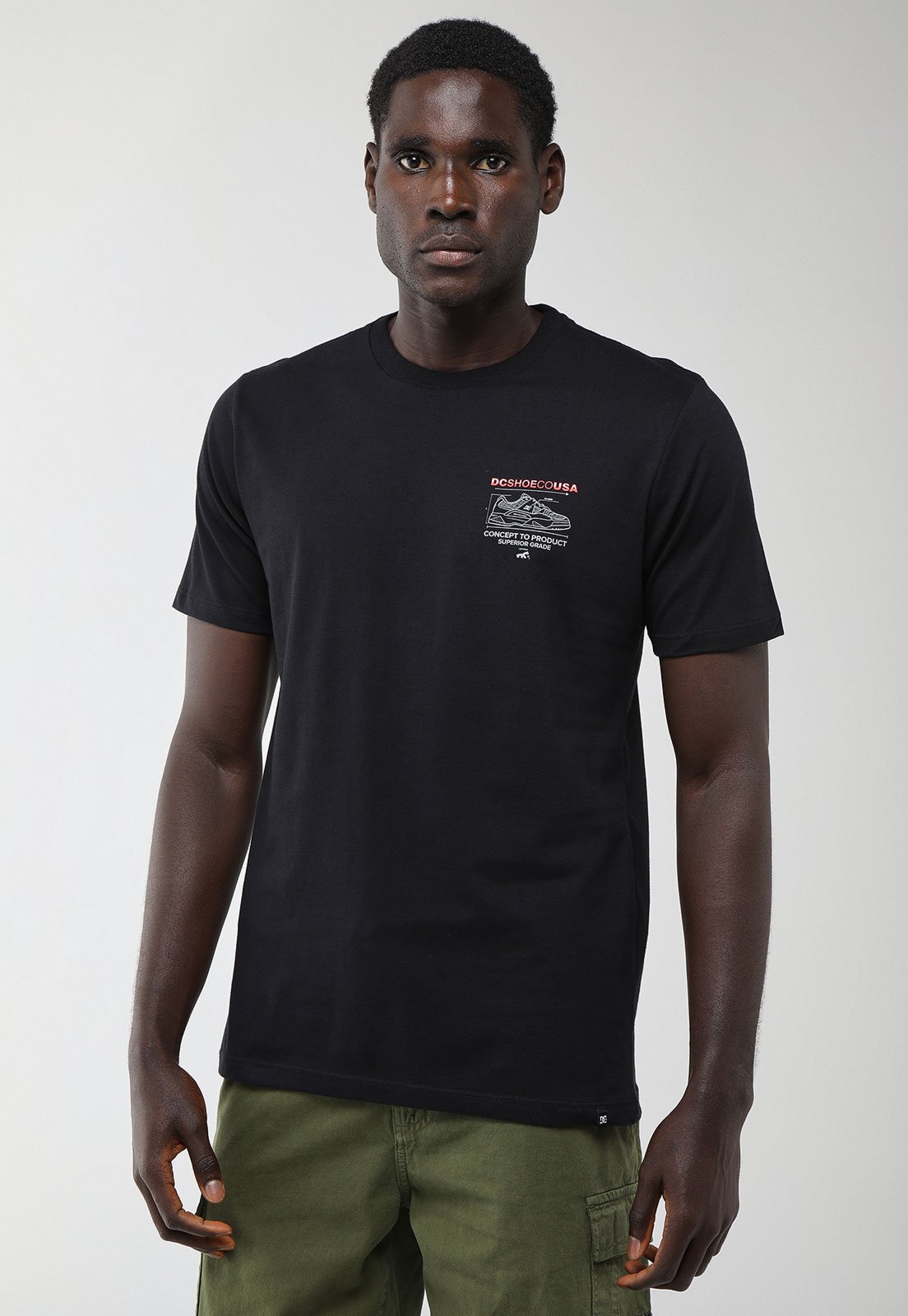 Camiseta Masculina DC Shoes Racing Preta