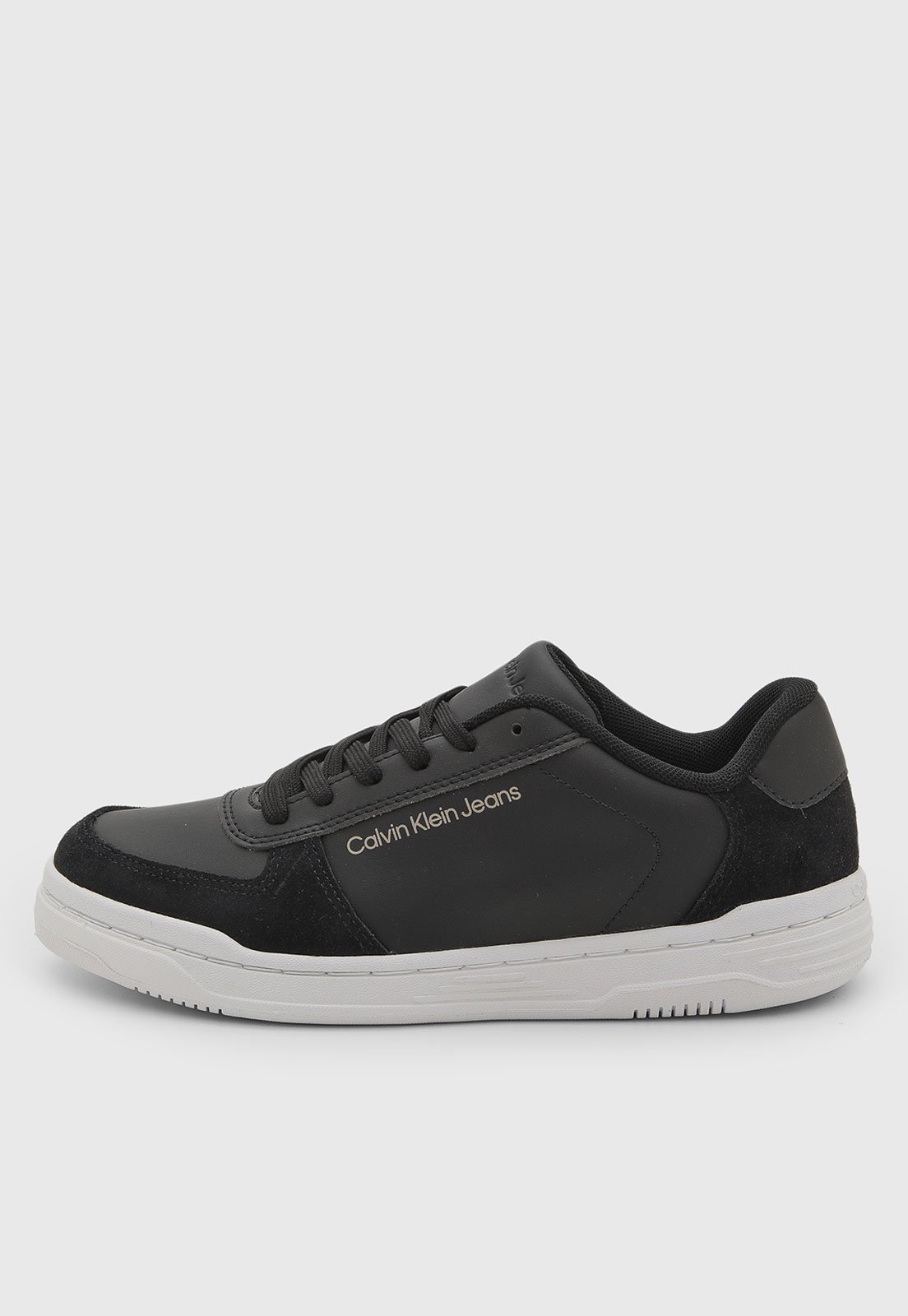 Tênis Masculino Calvin Klein Cano Baixo Court Preto
