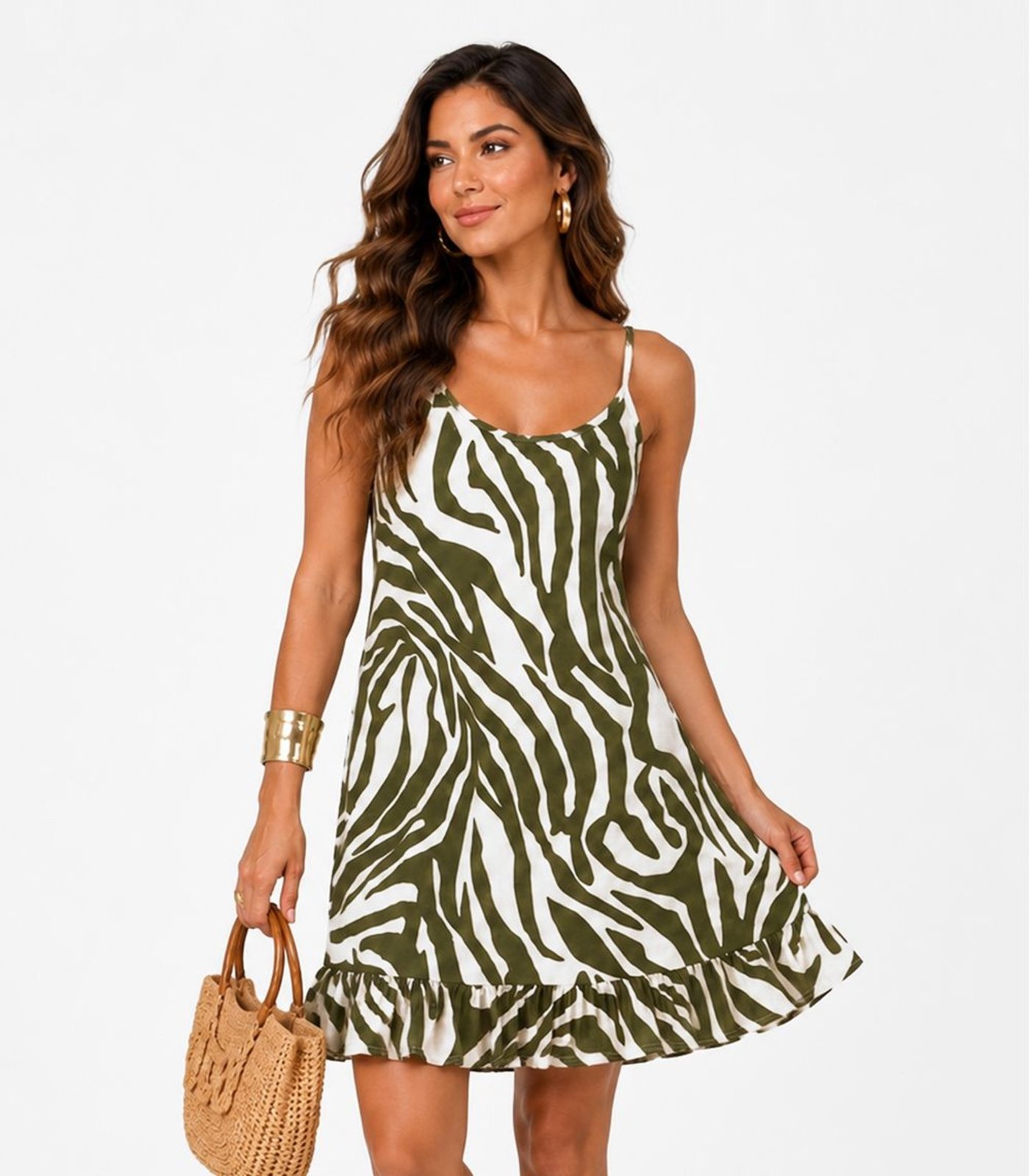 Vestido Feminino Estampado Select Verde