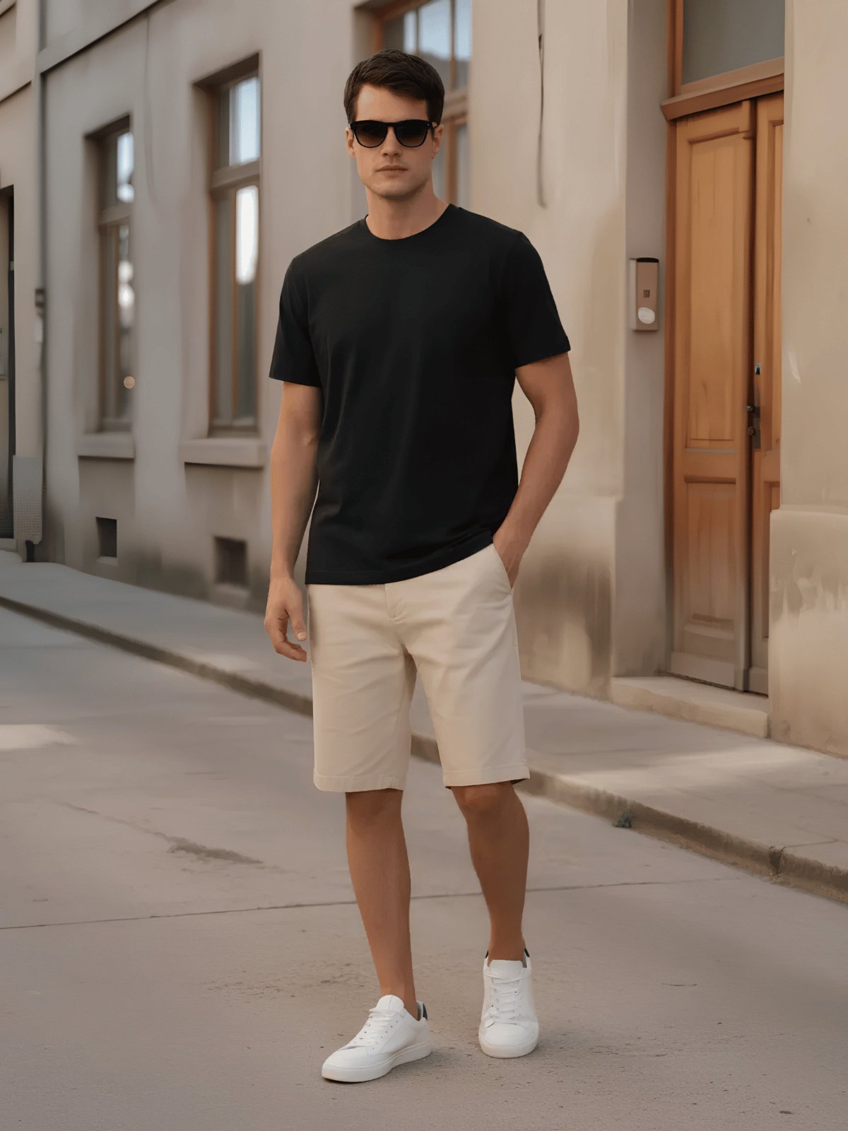 Bermuda Masculina Sarja Elastano Hangar 33