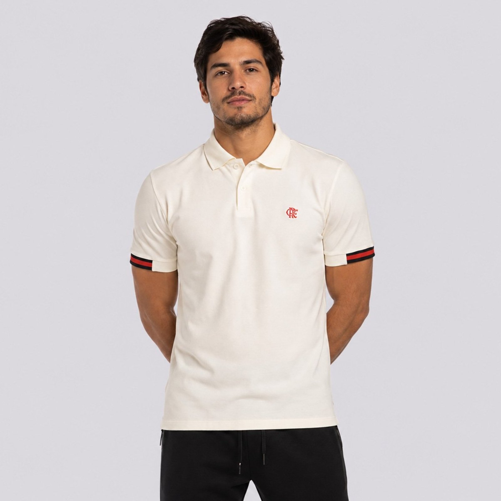 Polo Flamengo Raça Rubro Negro Legado Branca