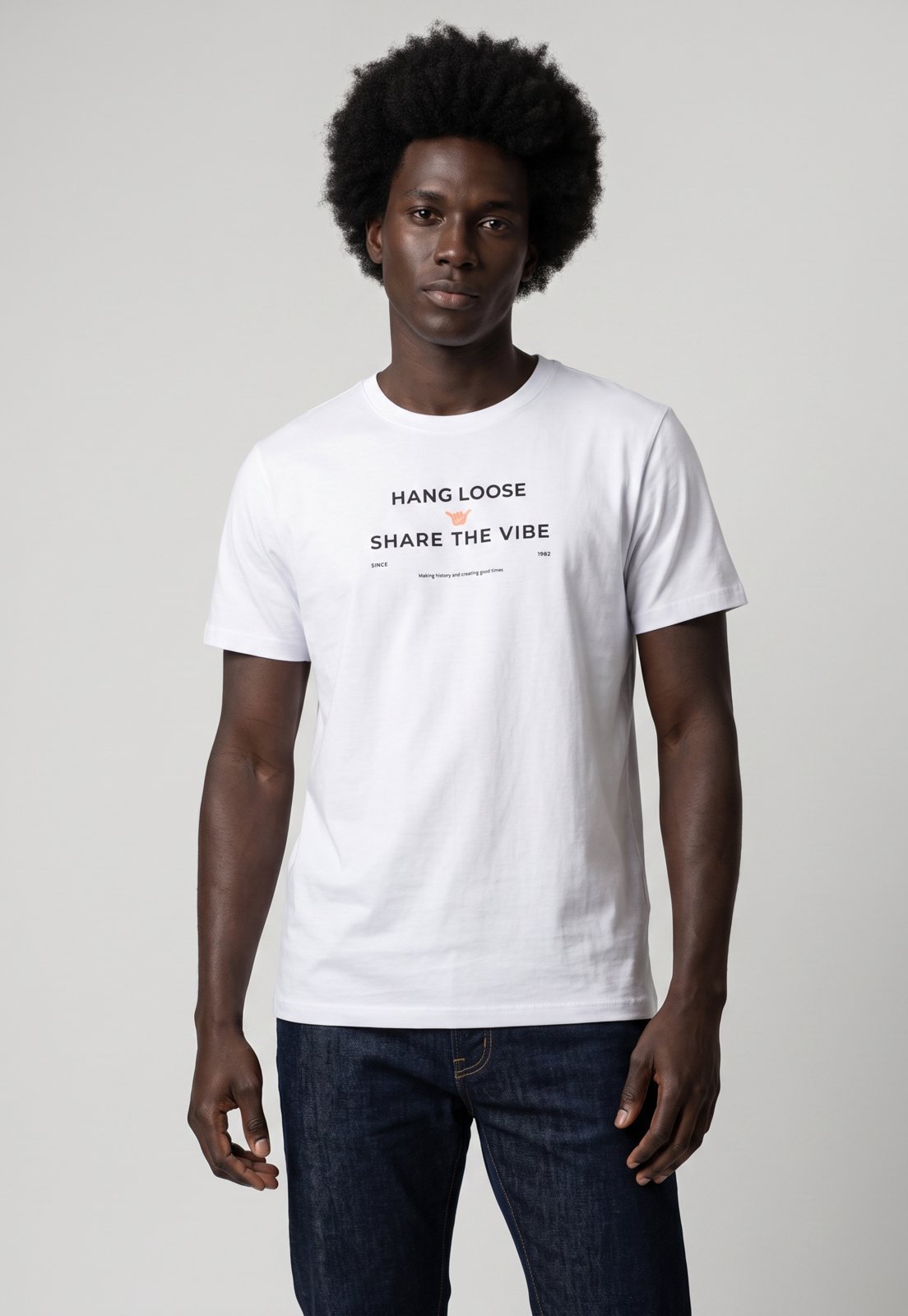 Camiseta Masculina Hang Loose Silk MC Play Branca