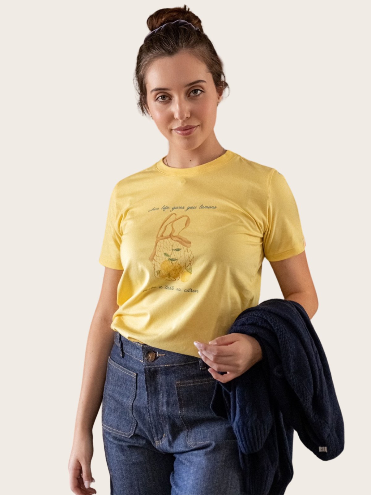 Camiseta feminina Tarte Au Citron amarela