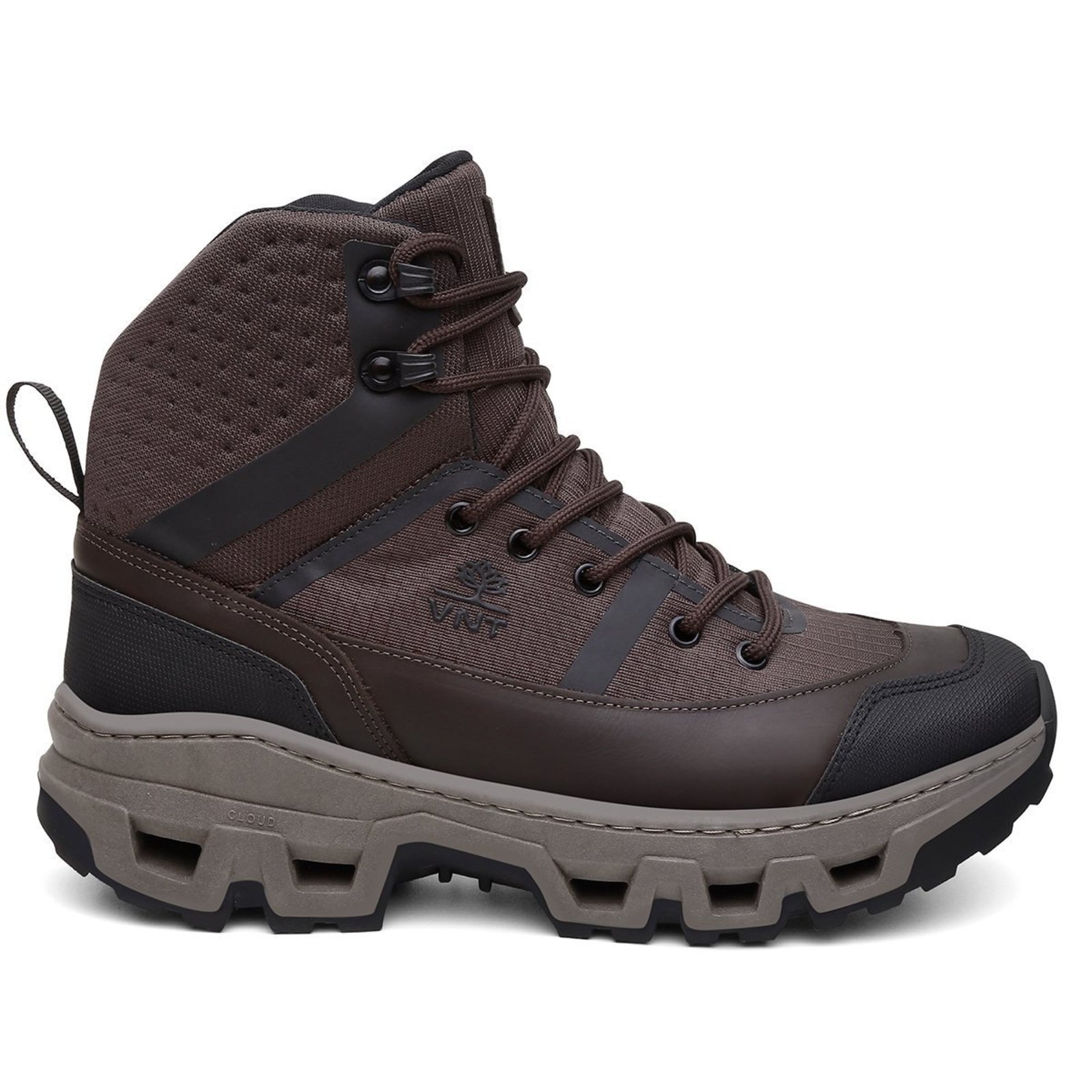 Bota Coturno Masculina Gorpcore Nylon e TPU Tecnologia Flutue Lançamento Brown