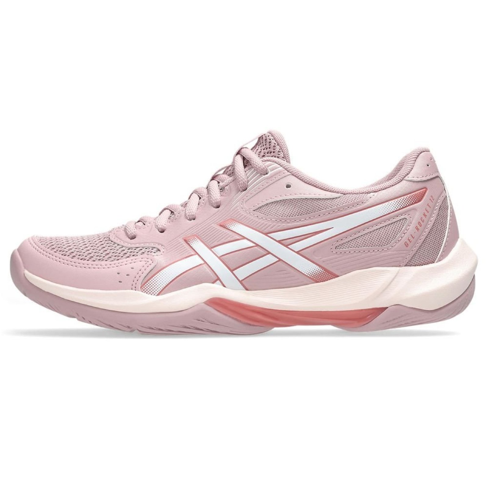 Tênis ASICS Gel-Rocket 12 - Feminino - Bege/Branco