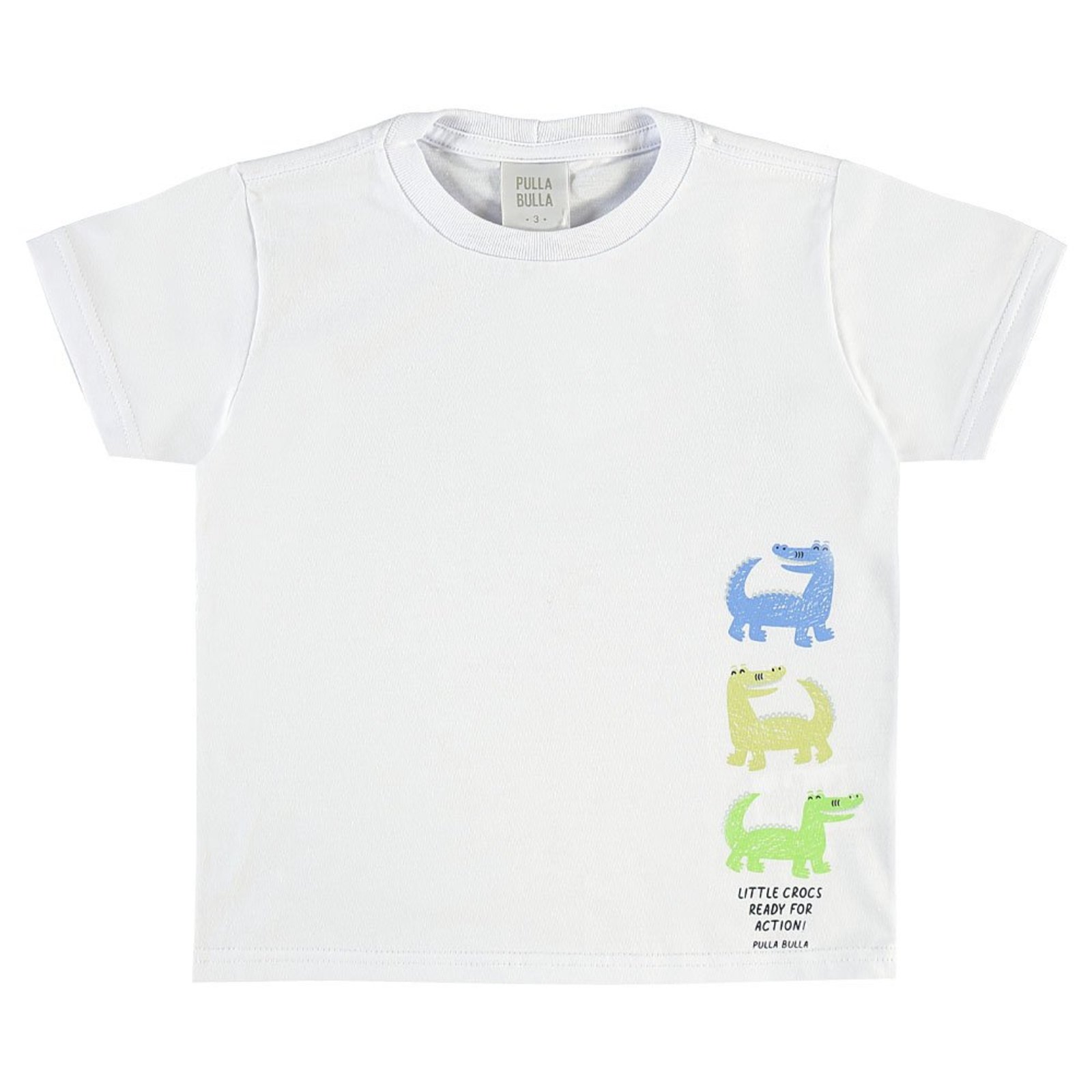 Infantil - Camiseta Branco Primeiros Passos Pulla Bulla Menino - 53754-3