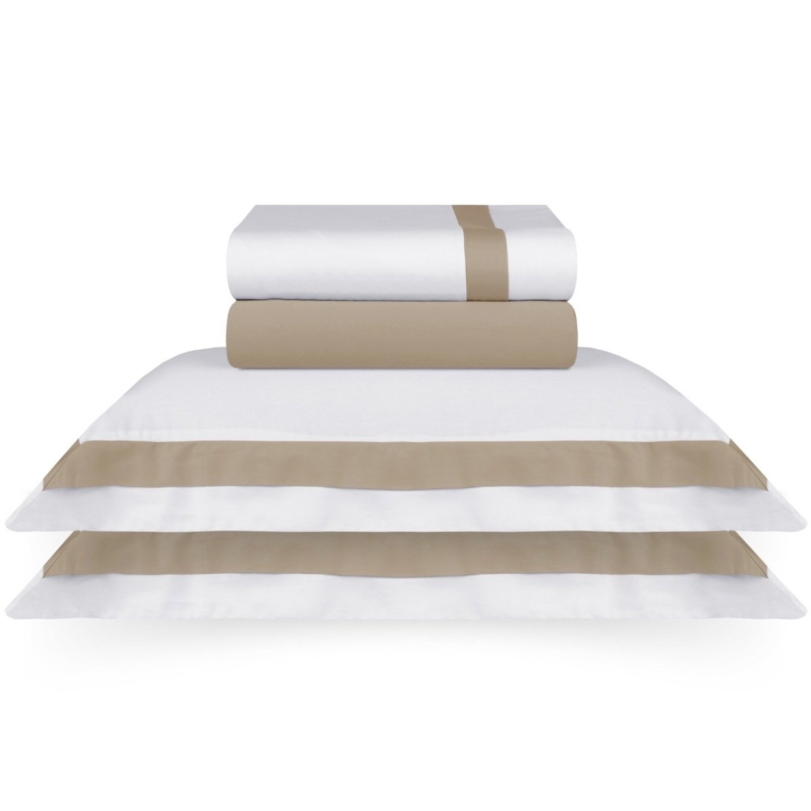 Jogo Cama Queen 300 Fios Naturalle St Germain Amêndoa Bege