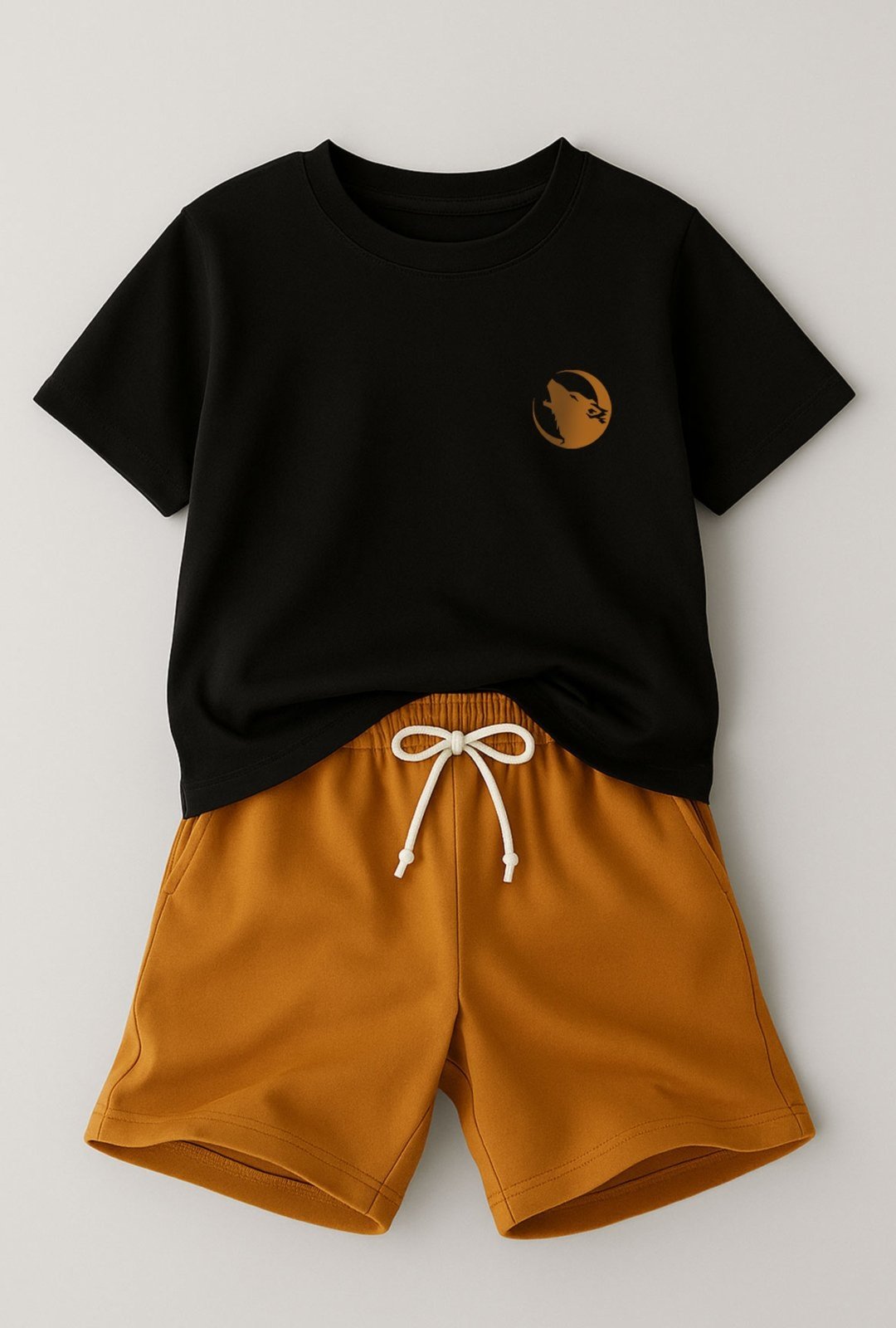 Vista 3 Infantil - Camiseta T-shirt Algodão Estampada Lobo 3 ao 14 - Look Look Infantil preto Look Infantil preto