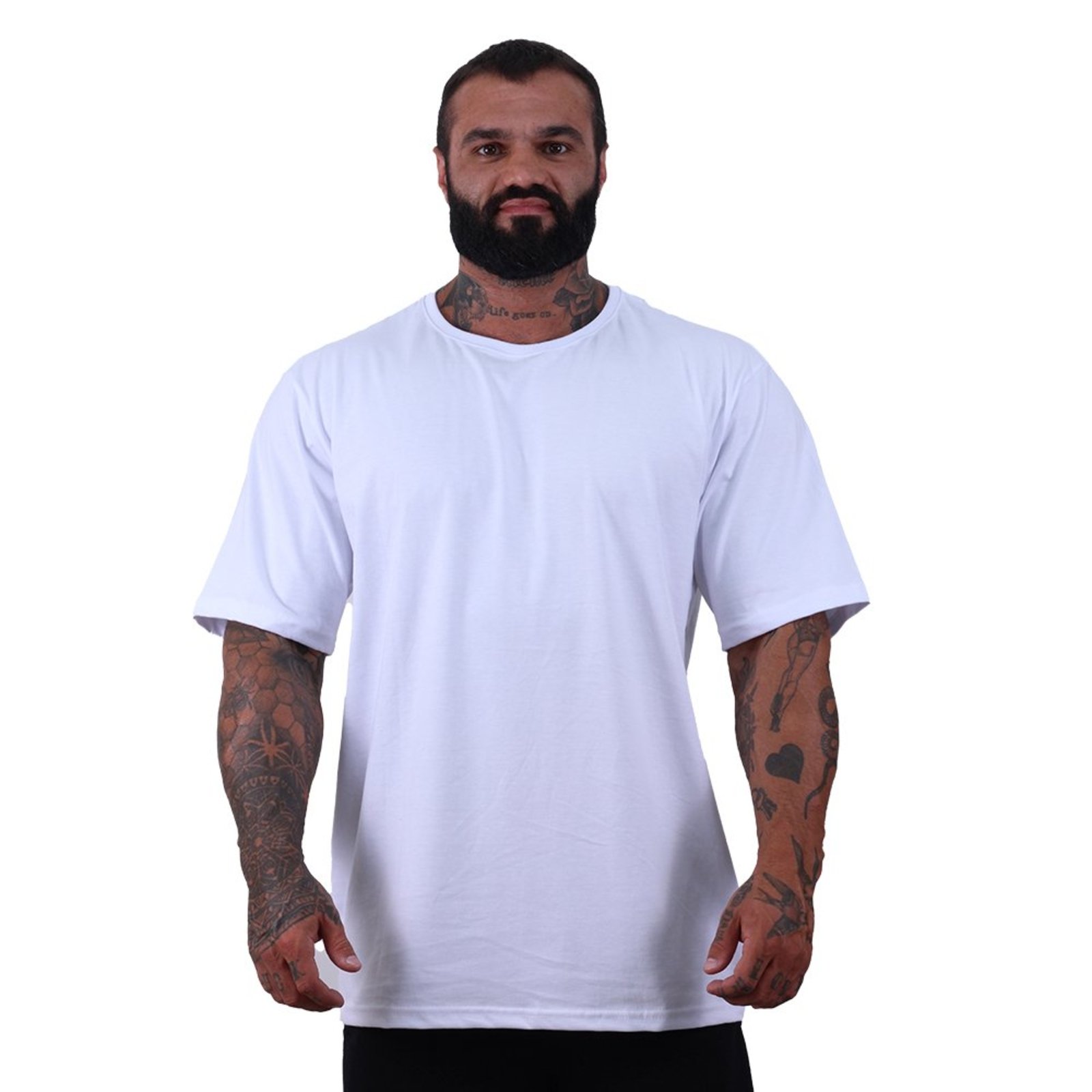 Camiseta Oversized Masculina MXD Conceito Gramatura Maior Branco