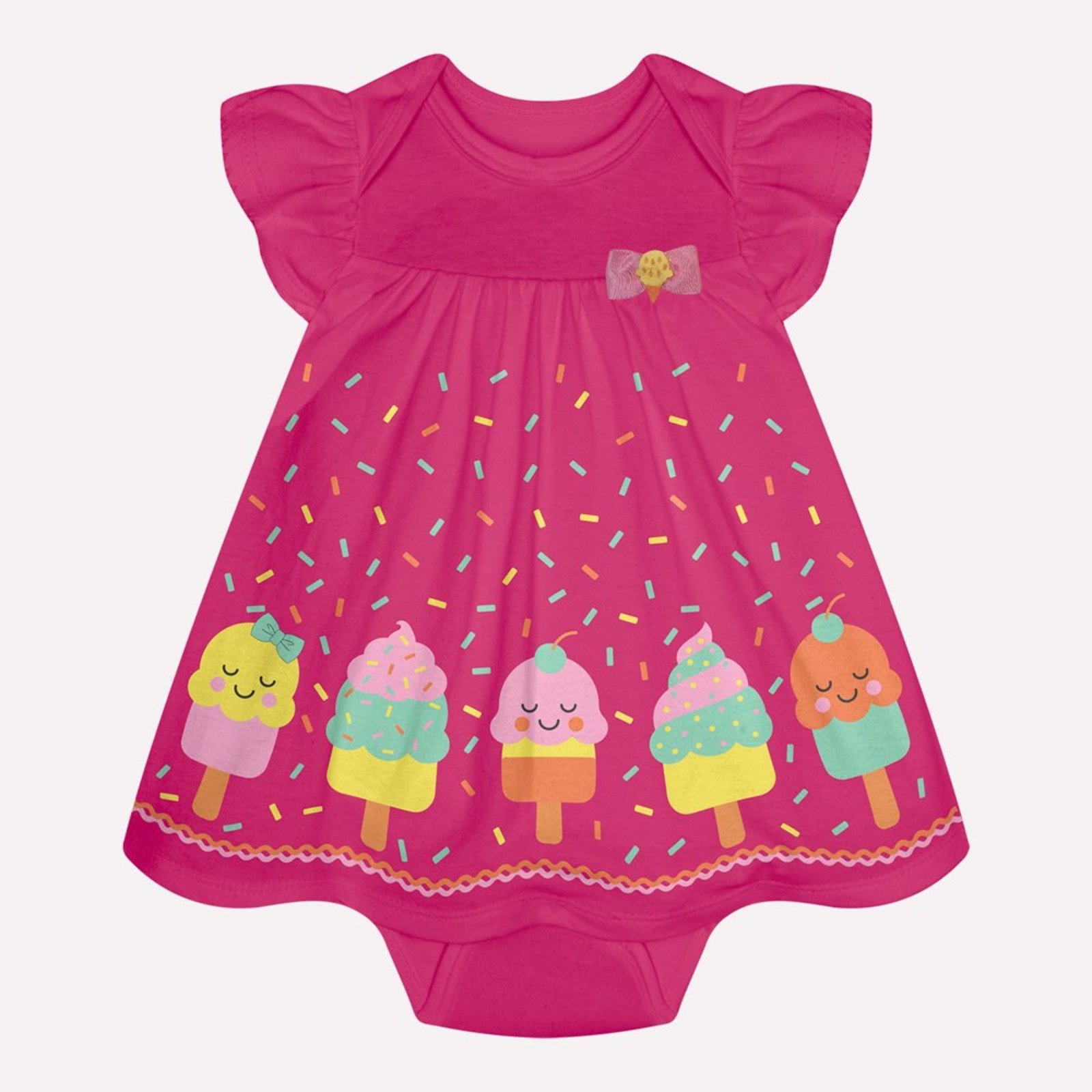 Infantil - Vestido Menina Picolés Kyly