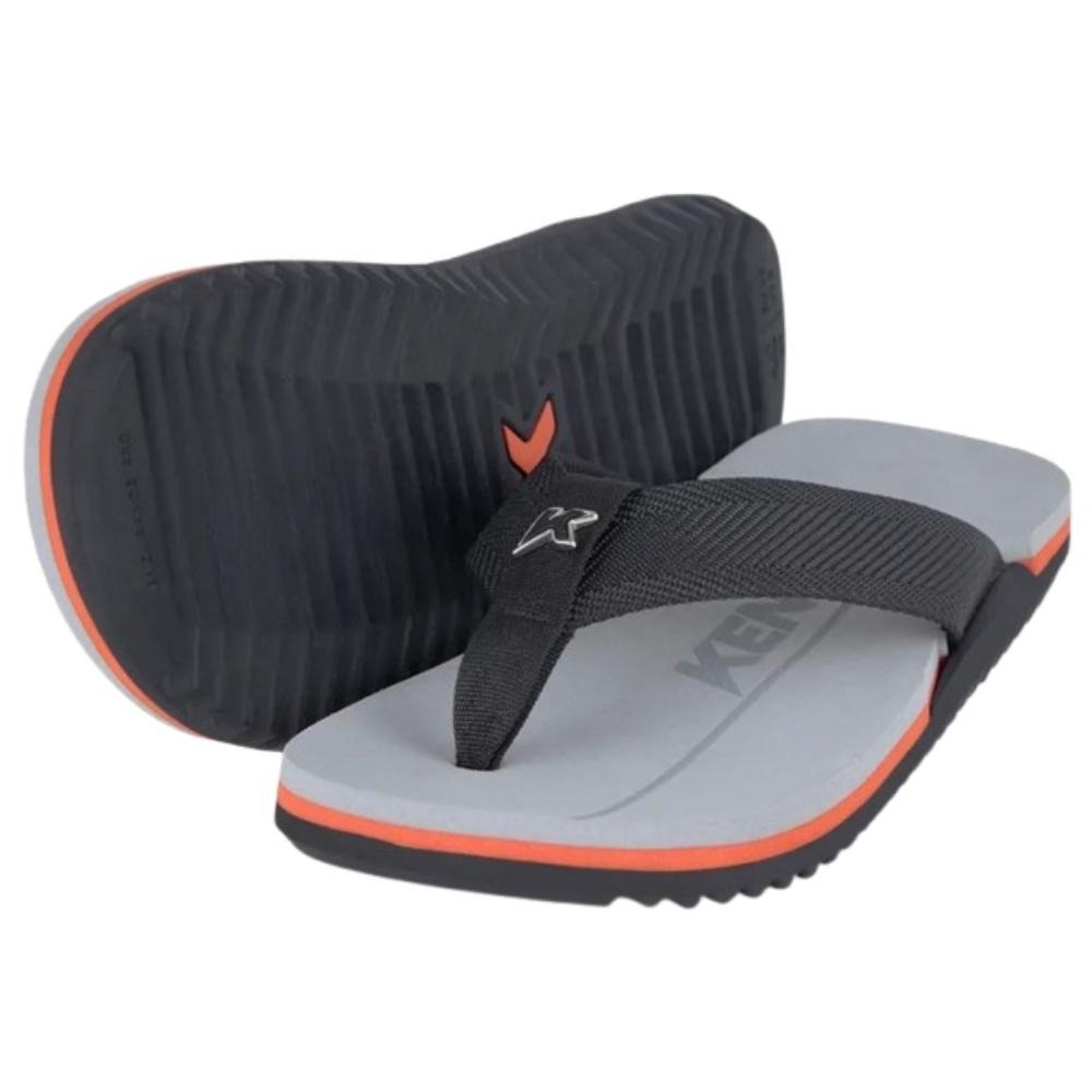 Sandália Kenner Nk6 Pro Preto/laranja/cinza 1700067100
