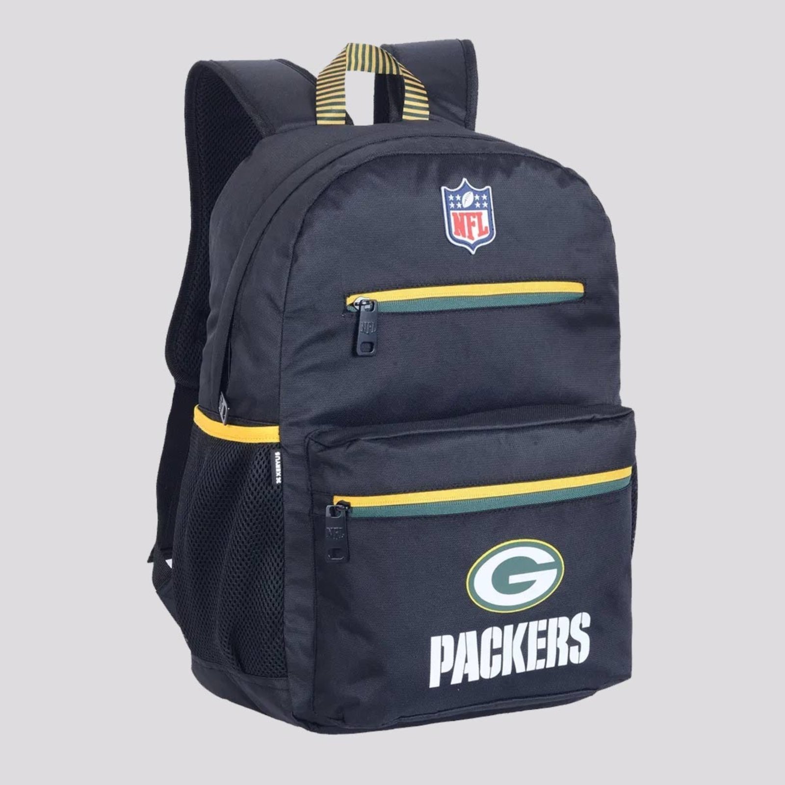 Vista 3 Infantil - Mochila NFL Packers Esportiva Xeryus preto Xeryus preto