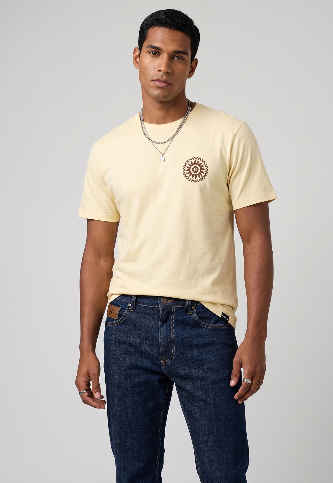 Camiseta Masculina Hurley Silk Empire Amarela