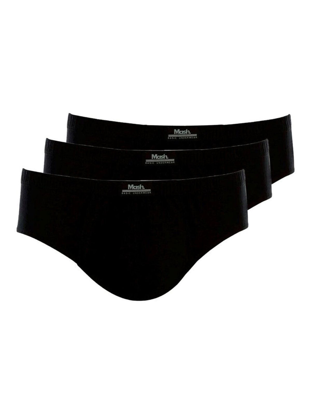 Kit com 3 Cuecas Slip Mash 074.58 Plus Size
