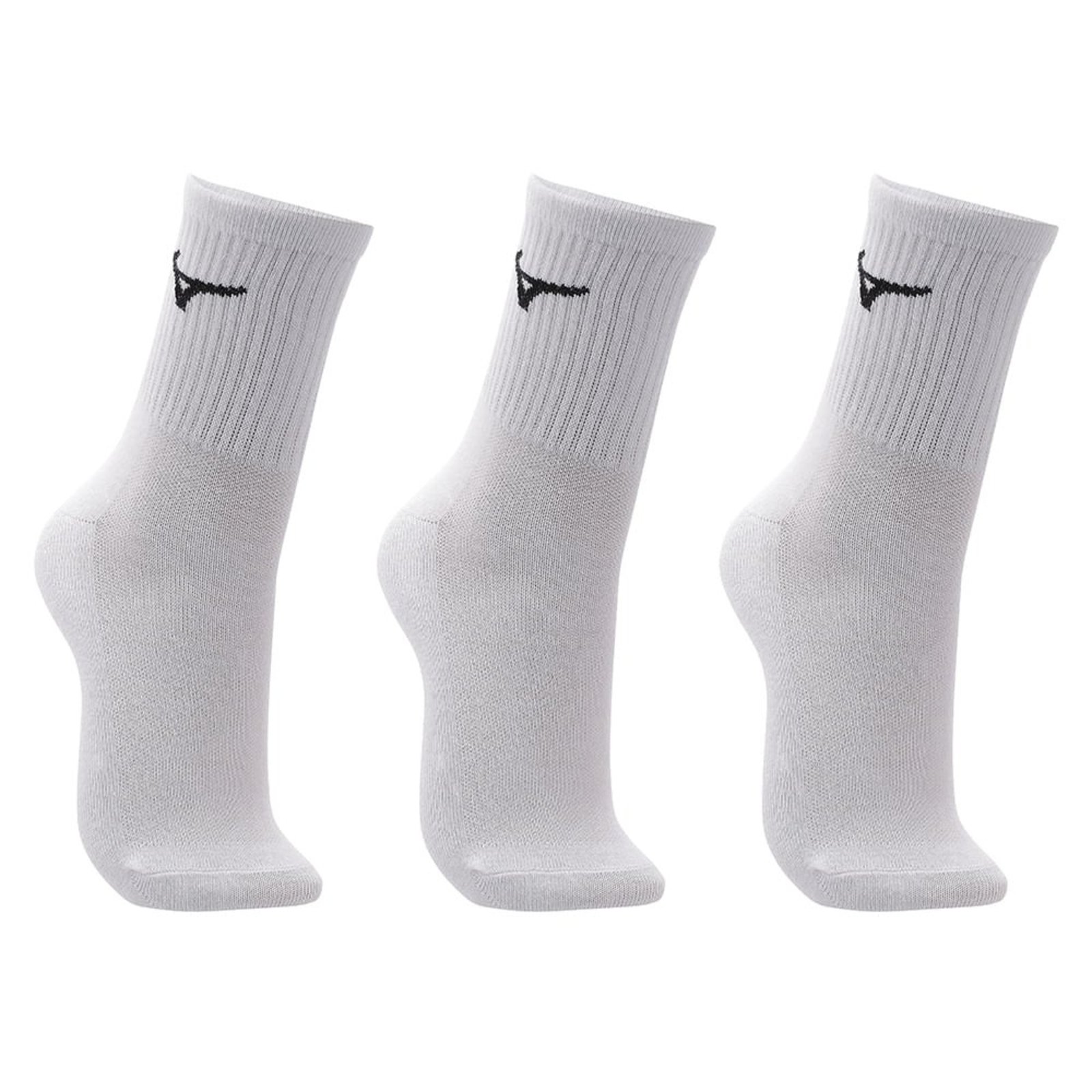 Vista 3 Meia Cano Médio Mizuno Basic Tam. Pacote Com 3 Pares Mizuno branco
