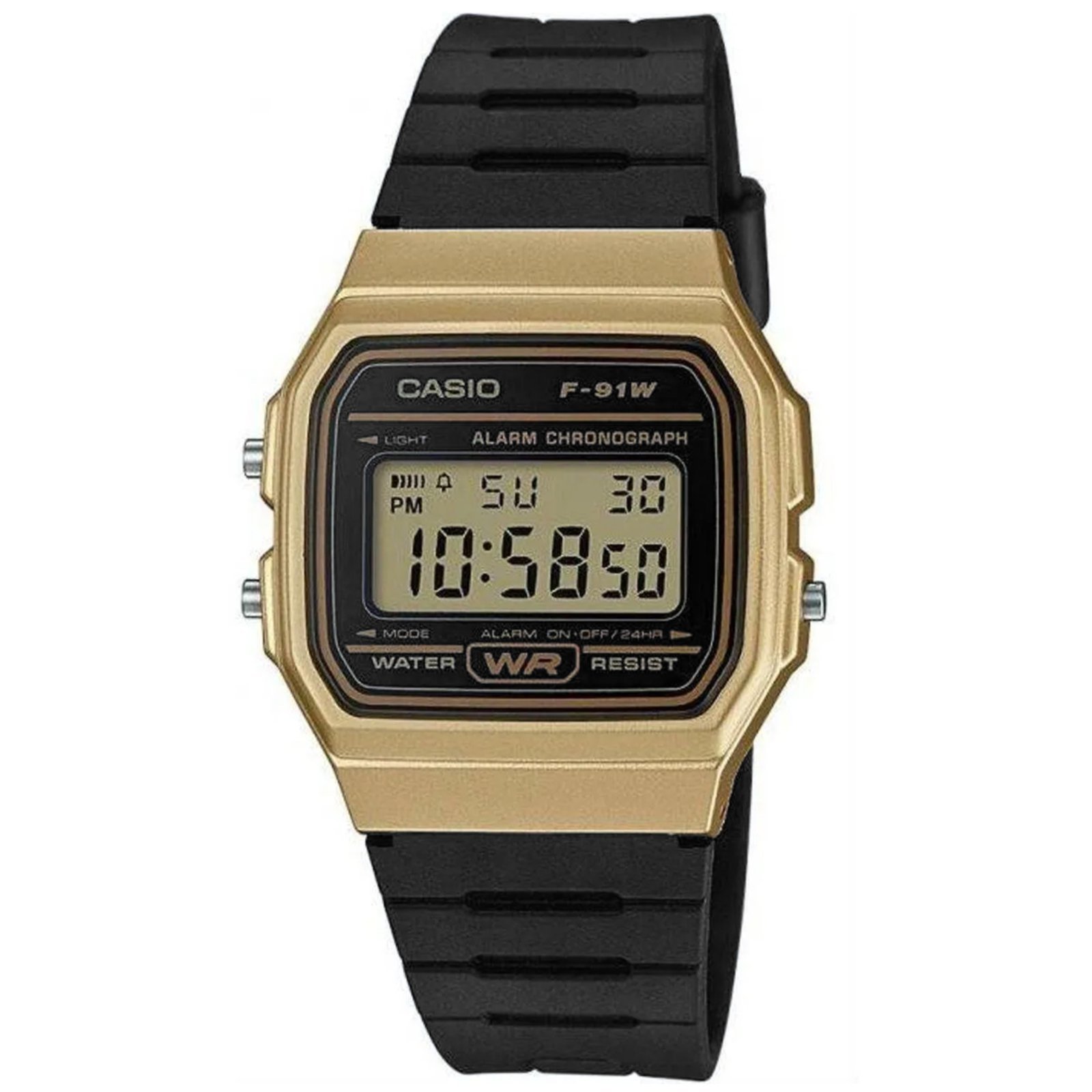 Vista 2 Relógio Casio Digital F-91WM-9ADF-SC Casio preto