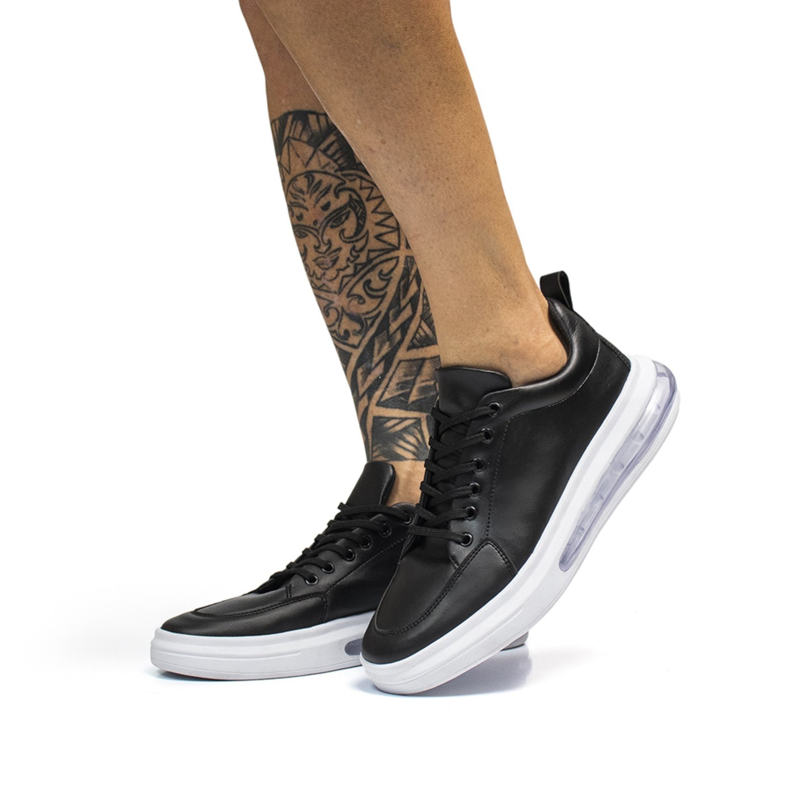 Tênis Bredeni Casual Amortecimento em Bolhas Preto