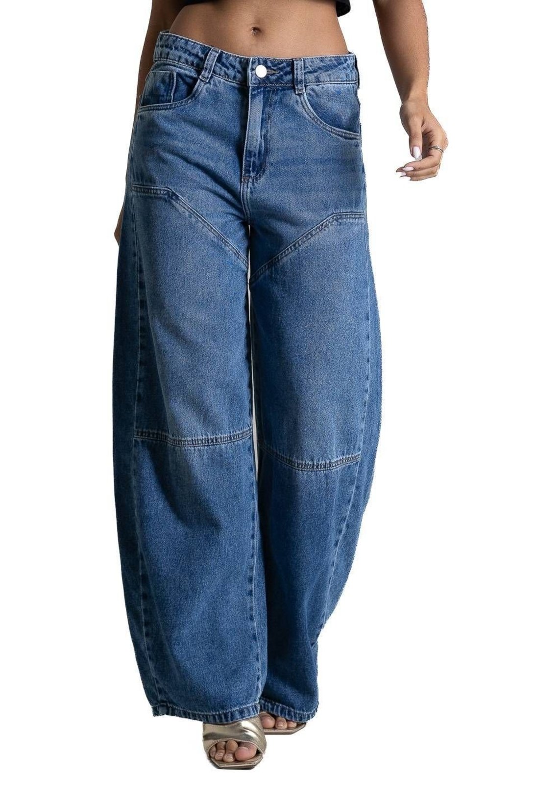 Calça Jeans Sawary Balloon - 283791 - Azul - Sawary