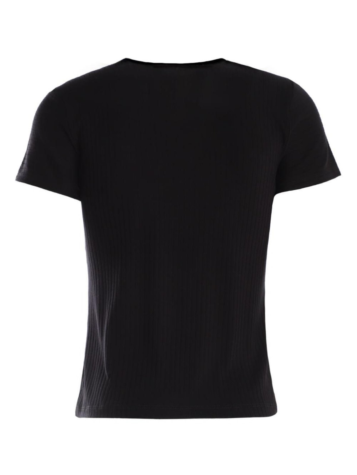 Vista 3 Blusa Canelada Manga Curta Autentique Feminina PRETO unico Autentique unico