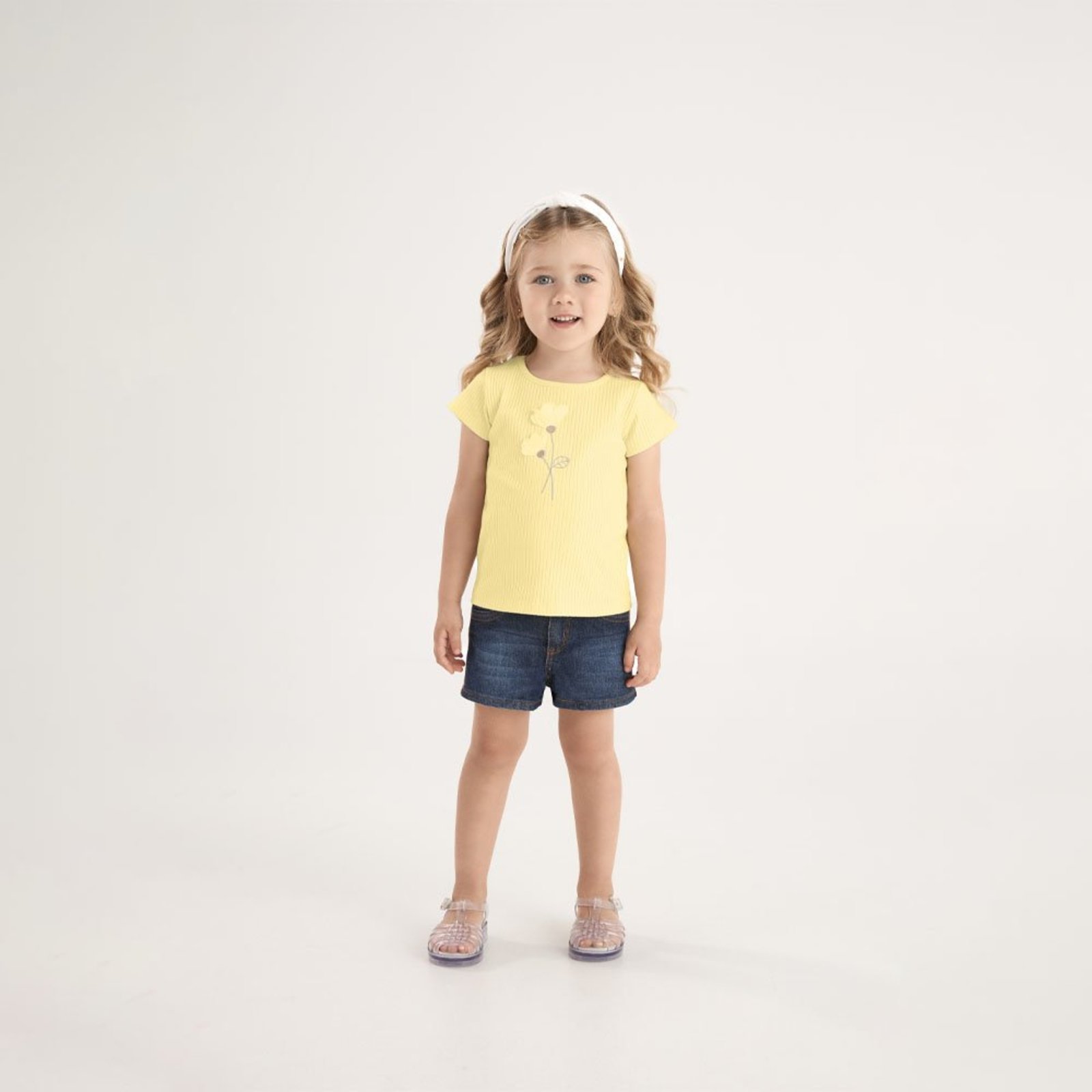 Infantil - Blusa Amarelo Primeiros Passos Pulla Bulla Menina - 53703-4