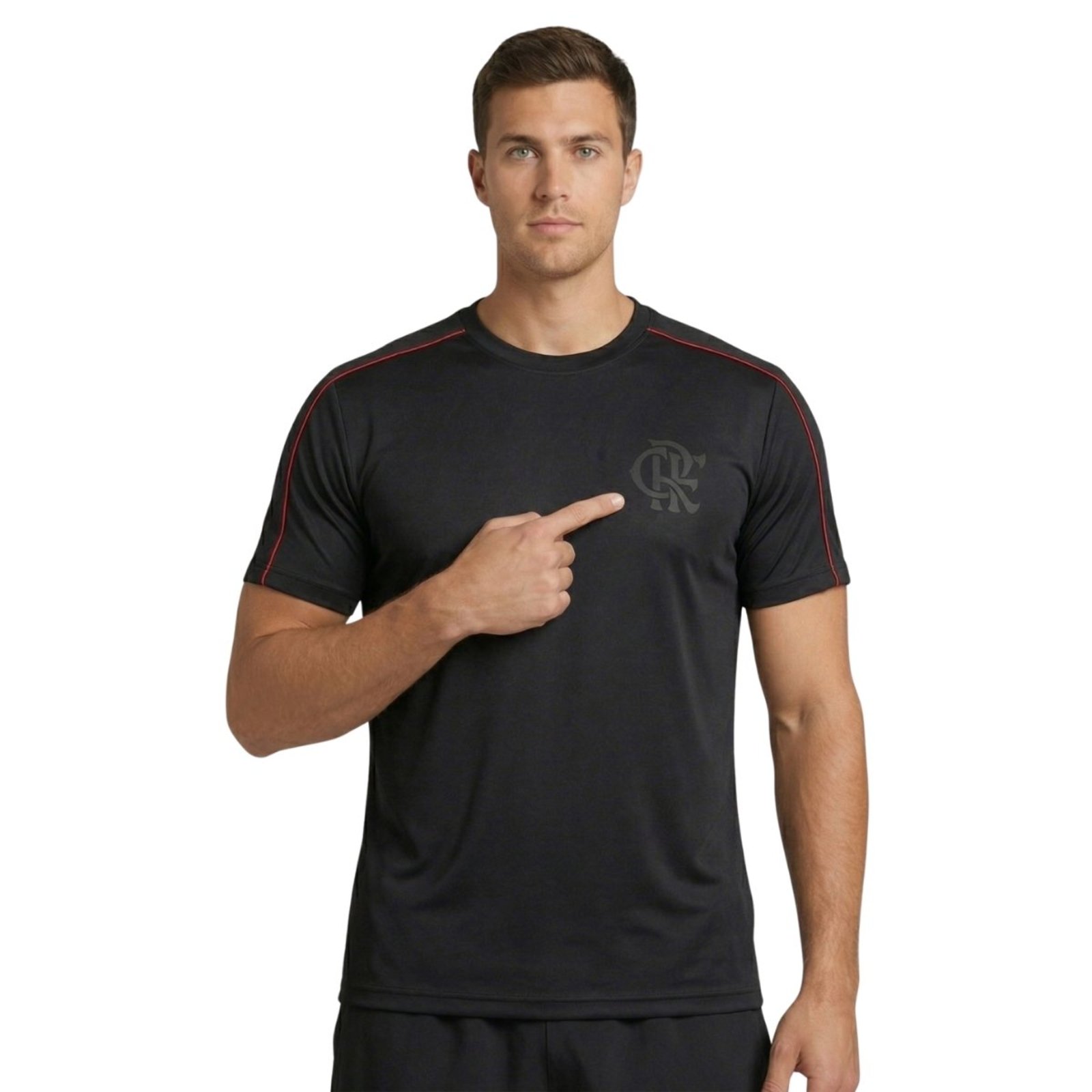 CAMISA FLAMENGO ENERGY - MASCULINA ADULTO PRETO