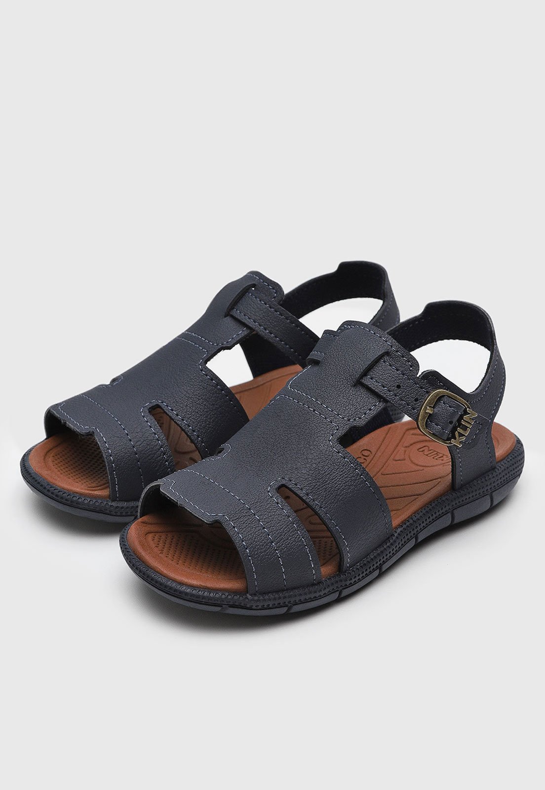 Vista 2 Infantil - Sandália Klin Tic Tac Casual azul marinho Klin azul marinho
