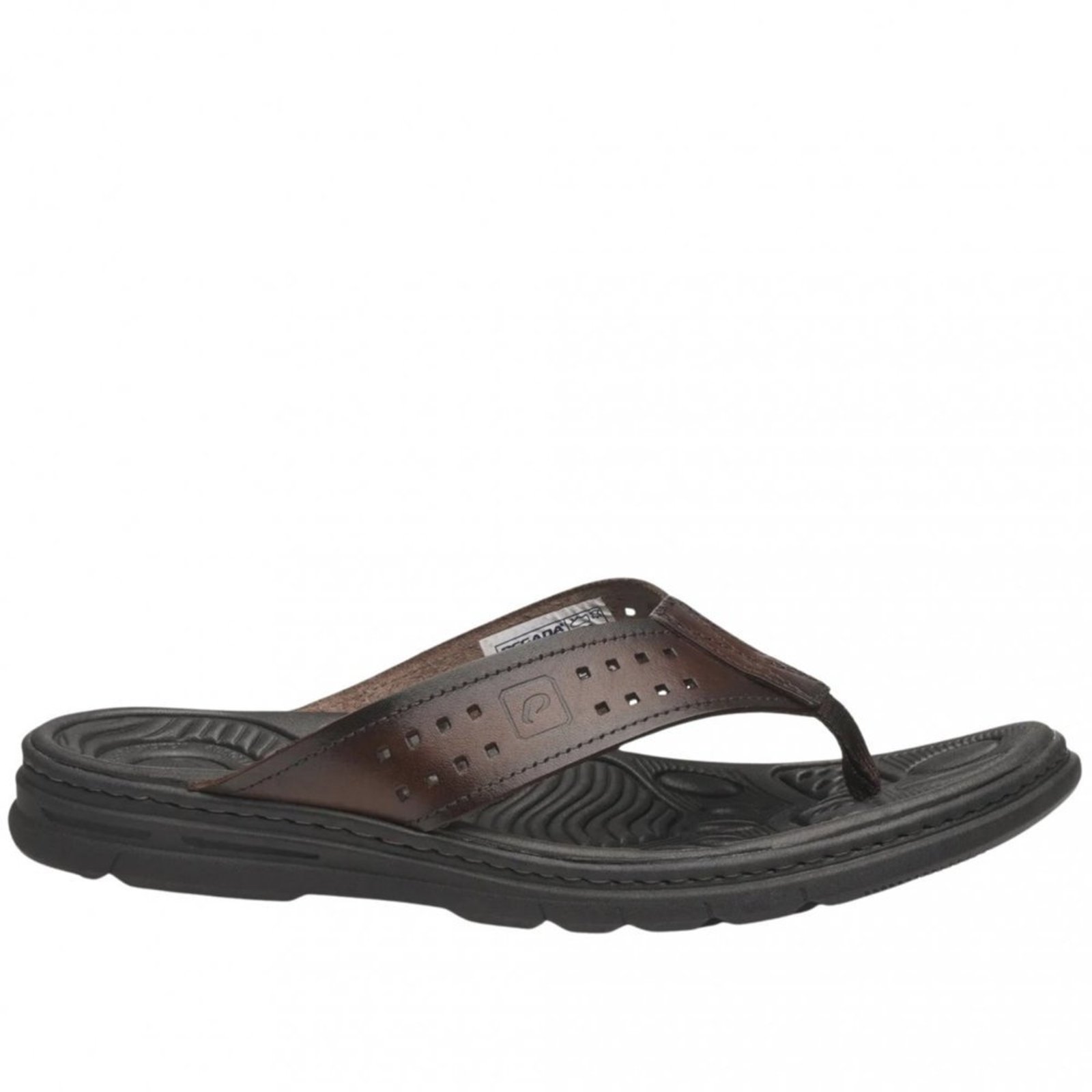 Chinelo Masculino Pegada em Couro 134202 Pegada Terracota