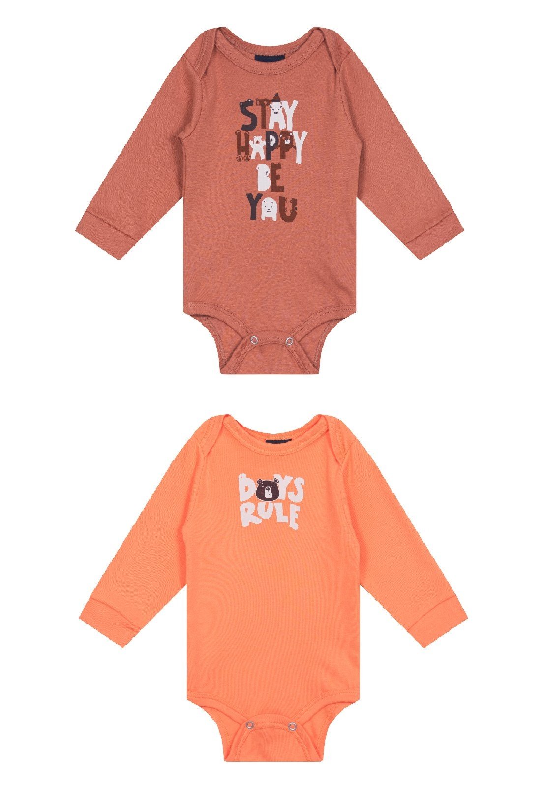Infantil - Kit Body Menino em Suedine Guloseima Marrom