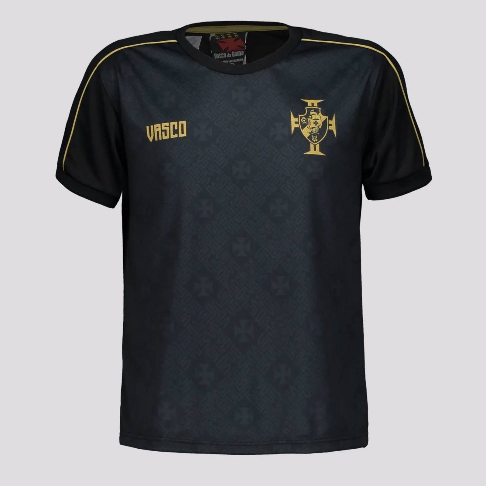 Vista 3 Camisa Vasco Dawn Coutinho 11 Preta braziline preto braziline preto