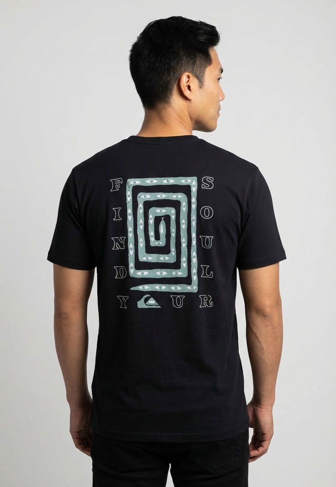 Camiseta Masculina Quiksilver Soul Maze Preta