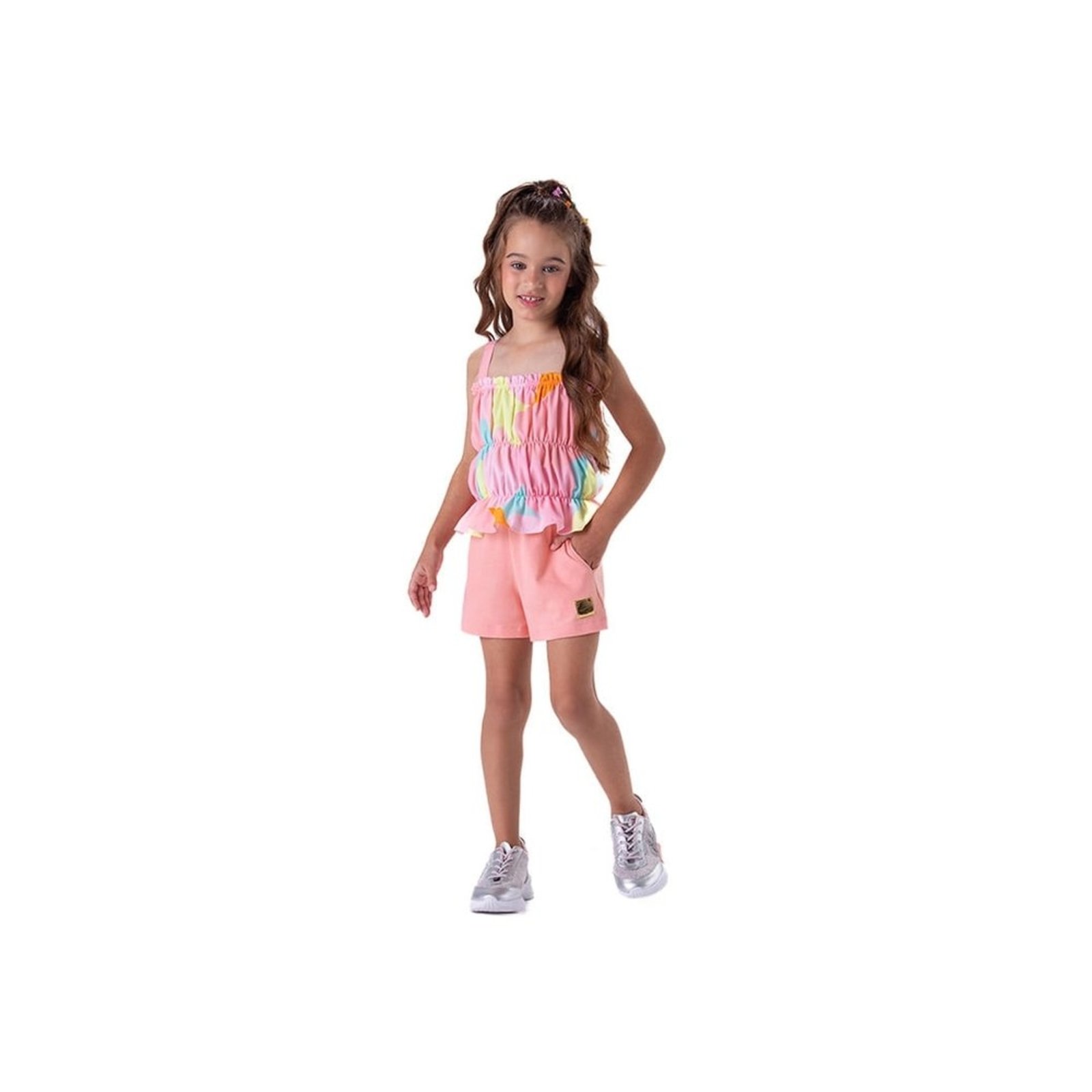 Infantil - Conjunto Curto Tie Dye Menina Marisol