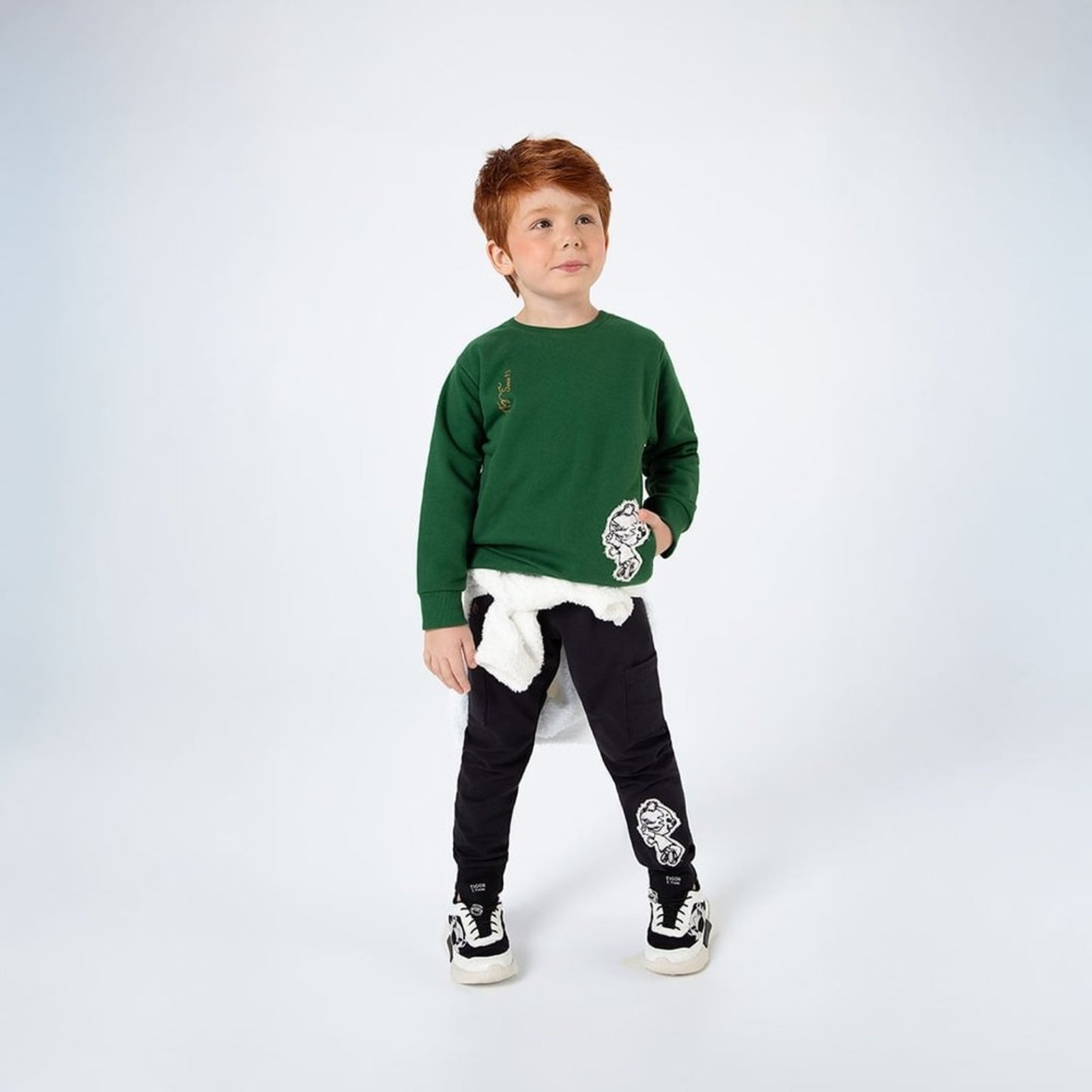 Infantil - Blusão Moletom Menino Tigor T. Tigre