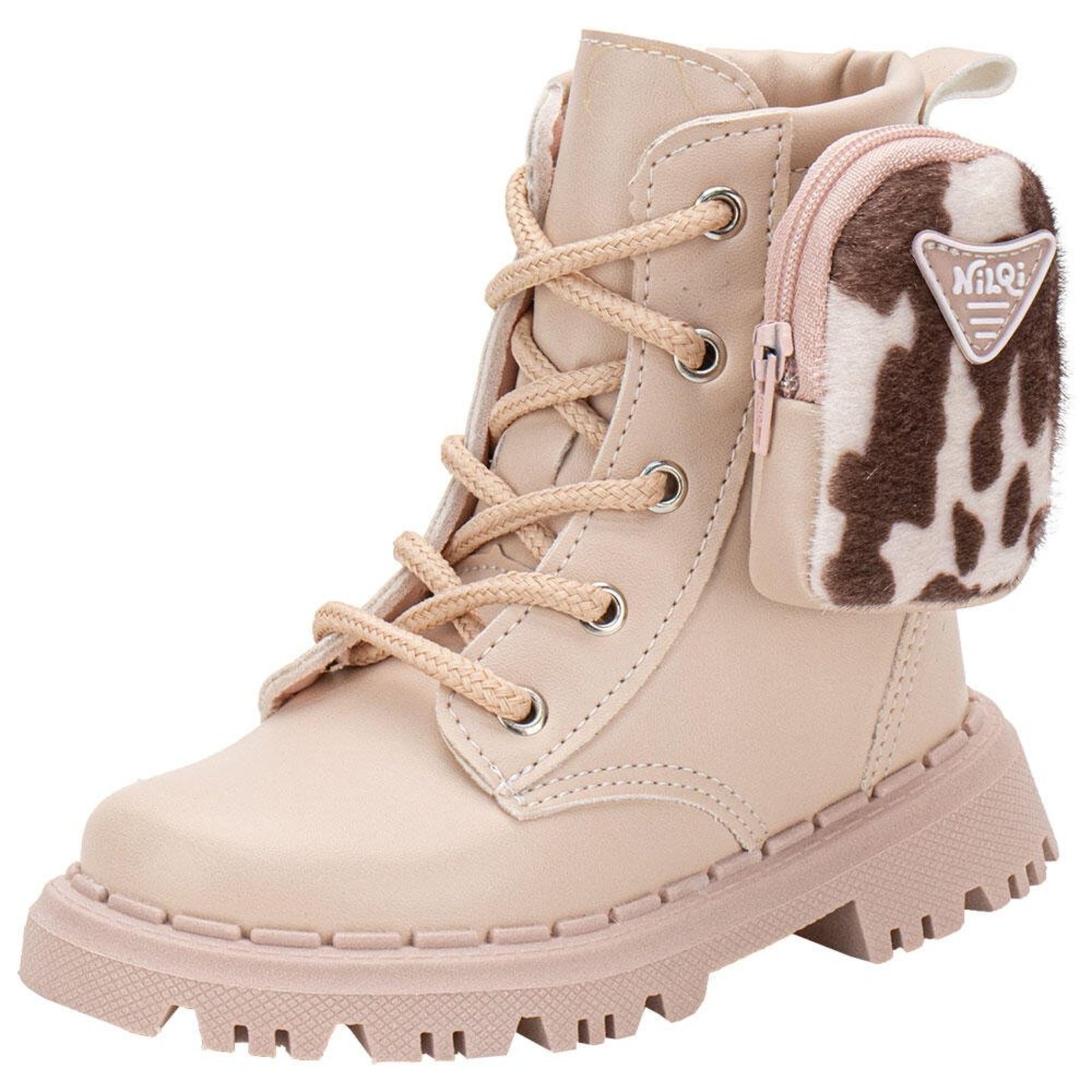 Infantil - Bota Coturno Bag Nilqi 1905 8061905 Rosê
