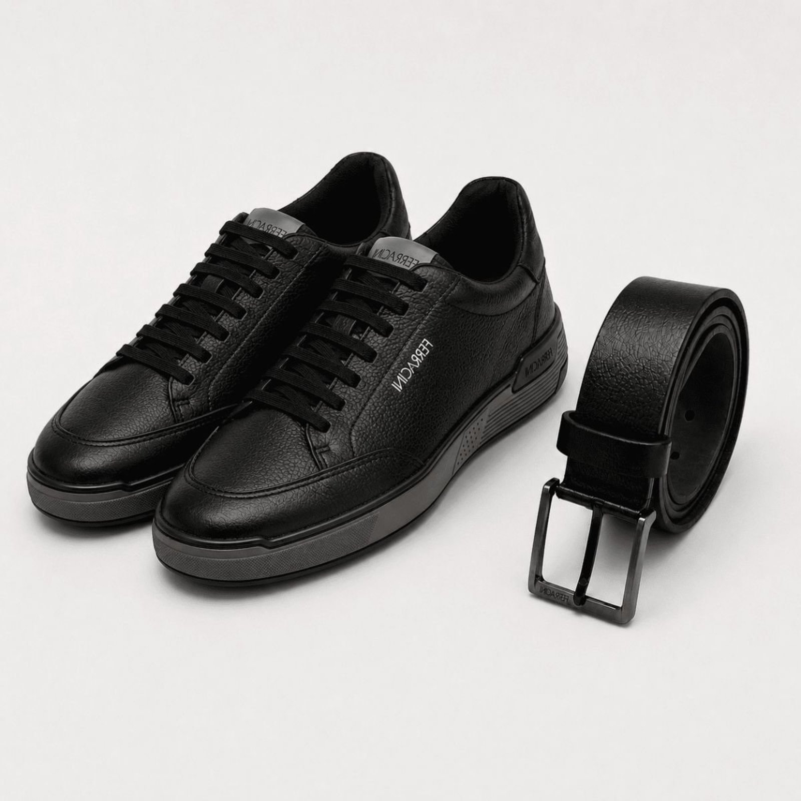 Kit Sapatenis Masculino Casual Com Cinto De Couro, Praticidade e Conforto Para Qualquer Ocasião