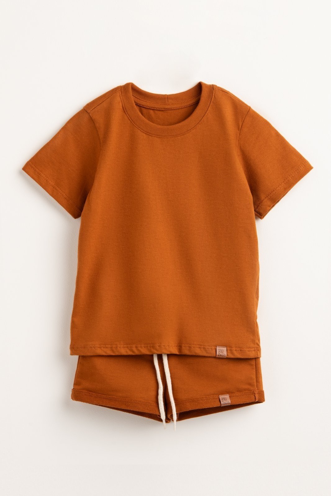 Infantil - Conjunto Unissex Com Camiseta e Short Bronze Zebra&Friends