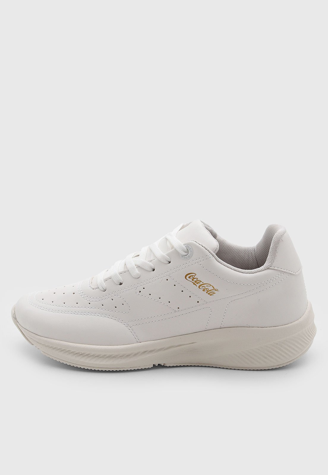 Tênis Masculino Coca Cola Liso Branco