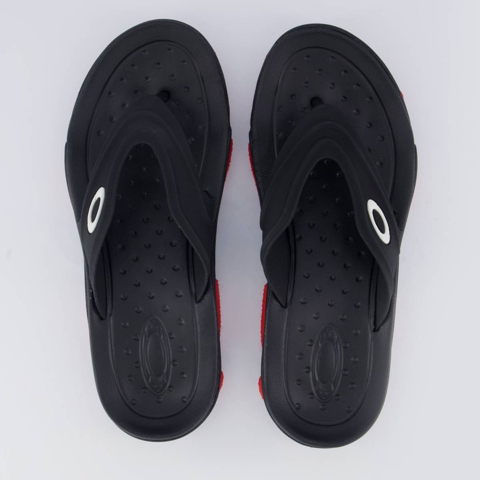 Chinelo Oakley Titan Preto e Vermelho