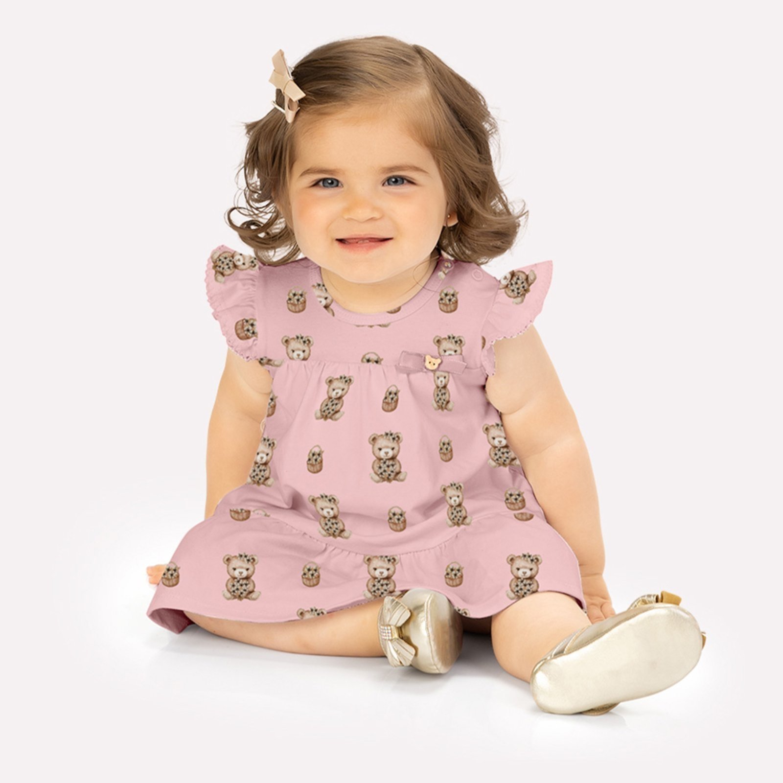Infantil – Vestido Menina Ursinhos Milon