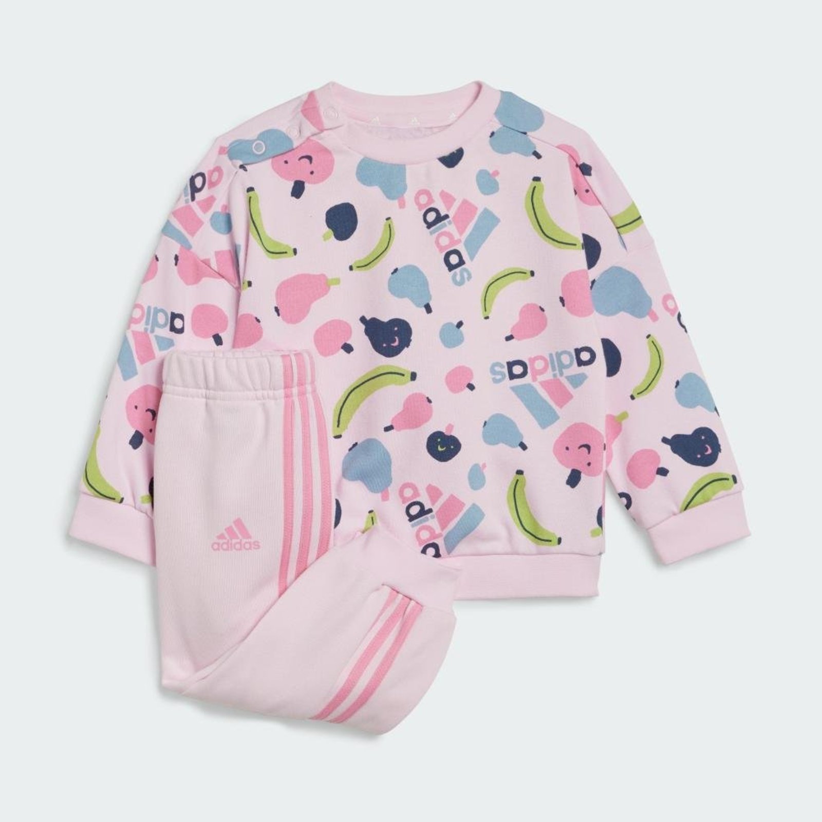 Infantil - Conjunto Jogger Estampado Essentials Rosa