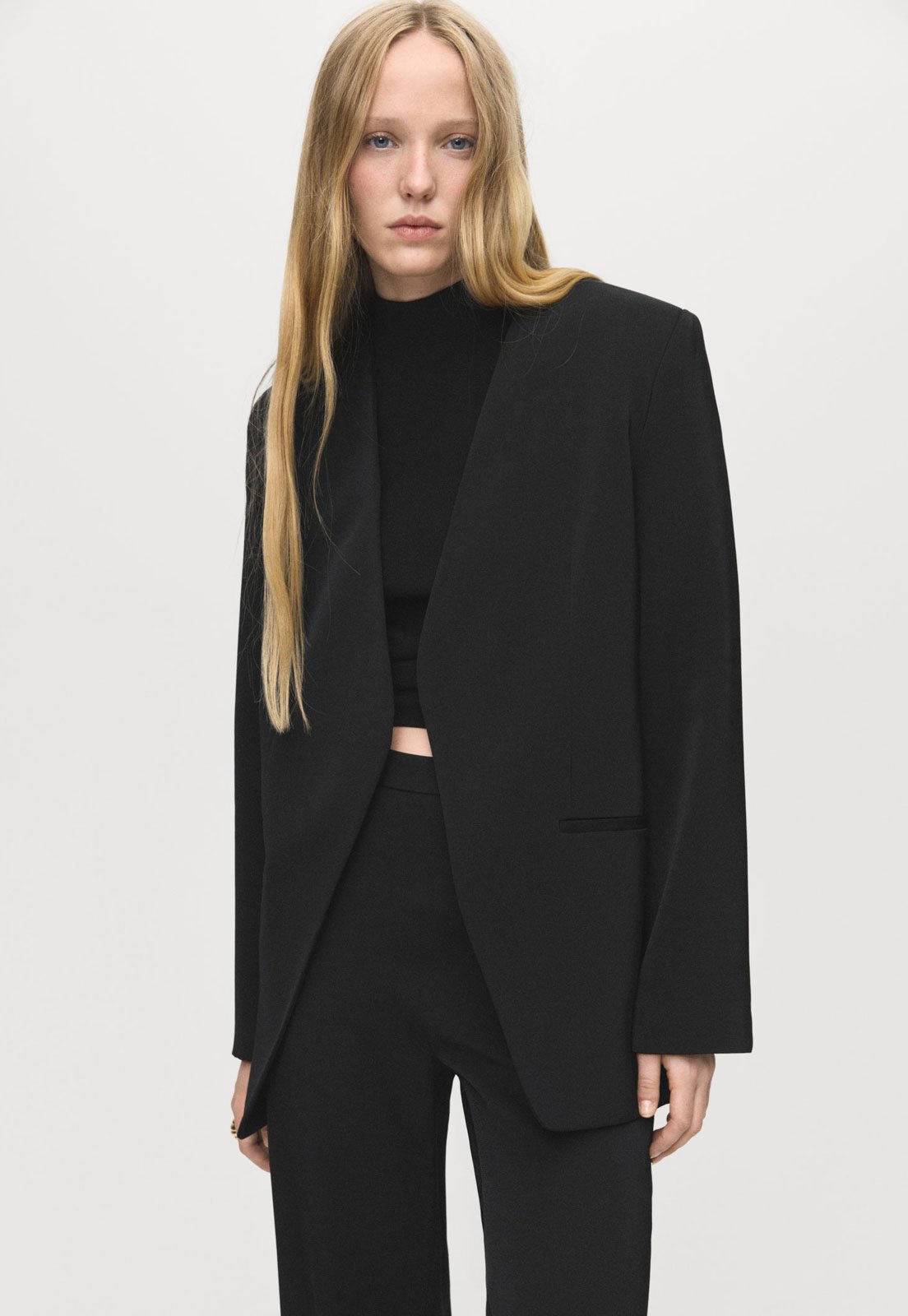 Blazer Feminino Mango Harry Preto