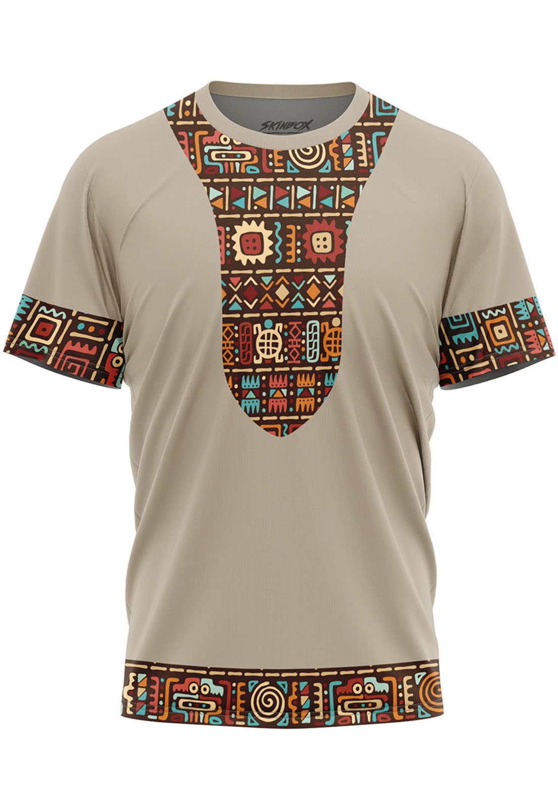 Camiseta Masculina Etnica Tribal Dashiki Native 2