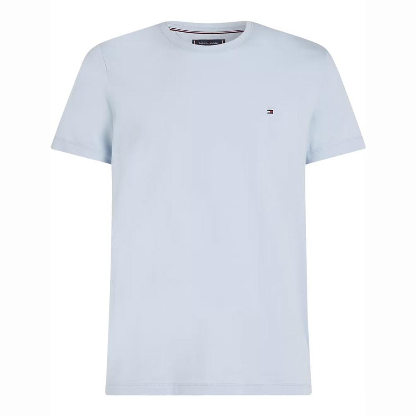 Vista 2 Camiseta Tommy Hilfiger Stretch Slim Fit Tee Claro azul Tommy Hilfiger azul