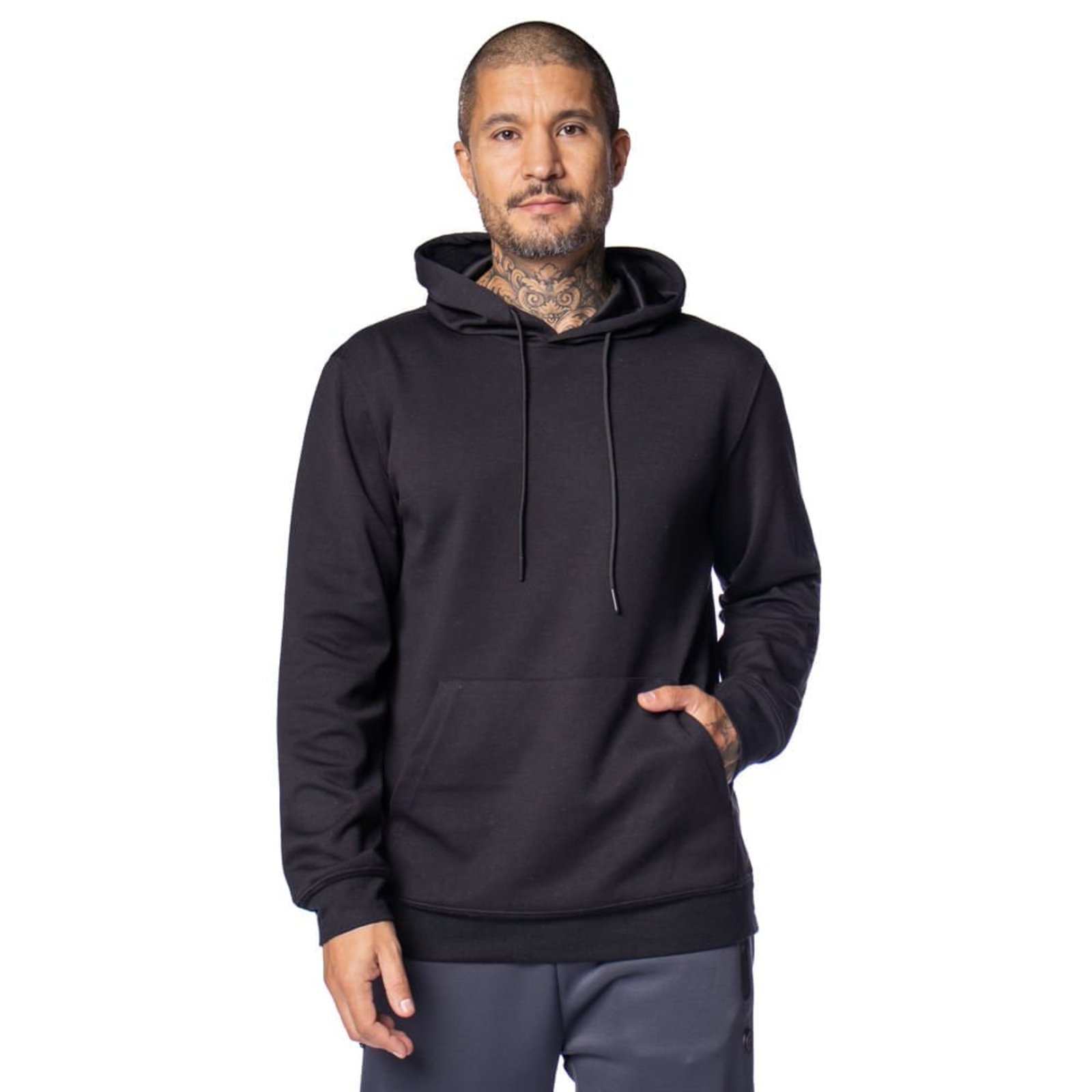 Moletom Masculino Sea Surf Capuz Canguru Básico Preto