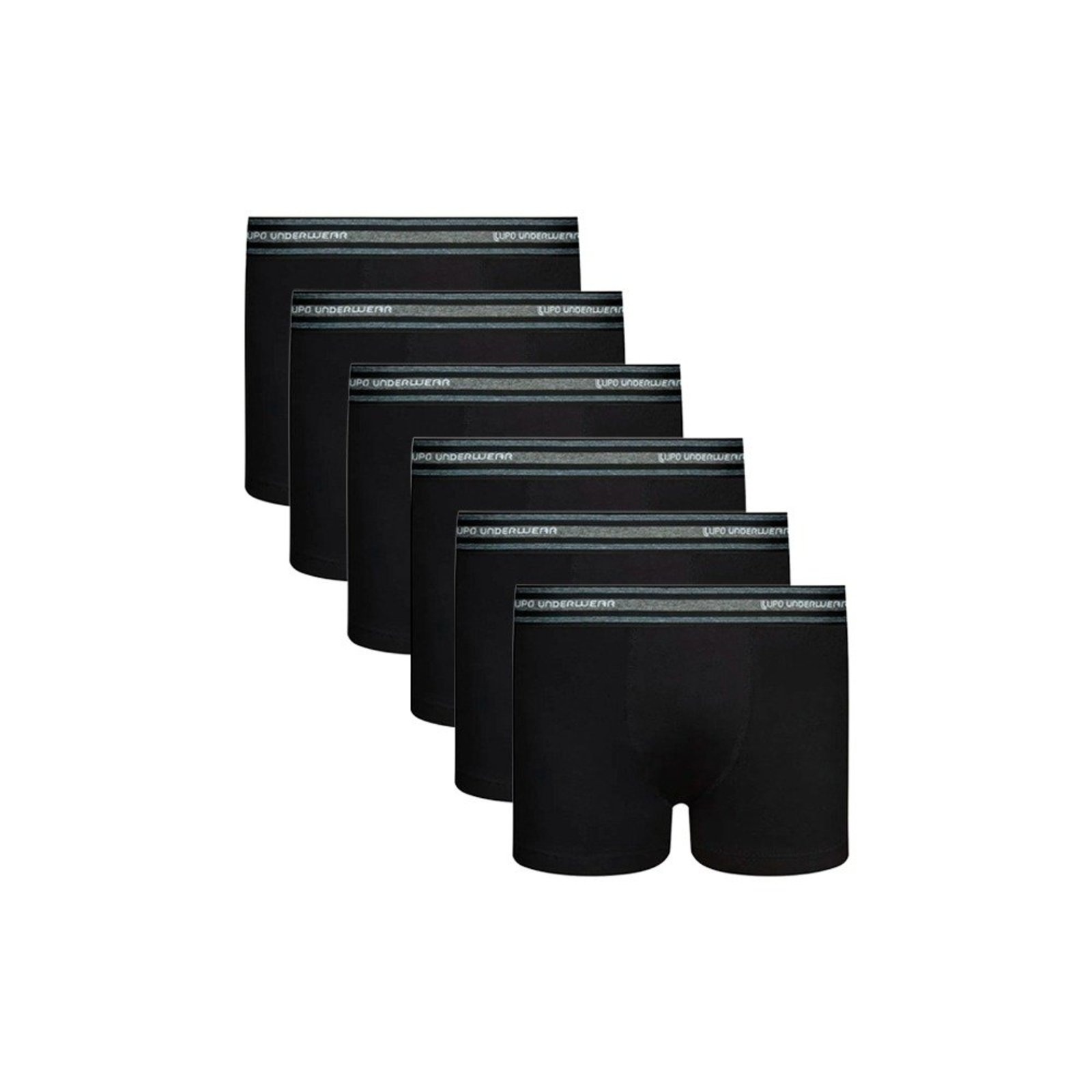 Kit 6 Cuecas Boxer Algodão Lupo 141