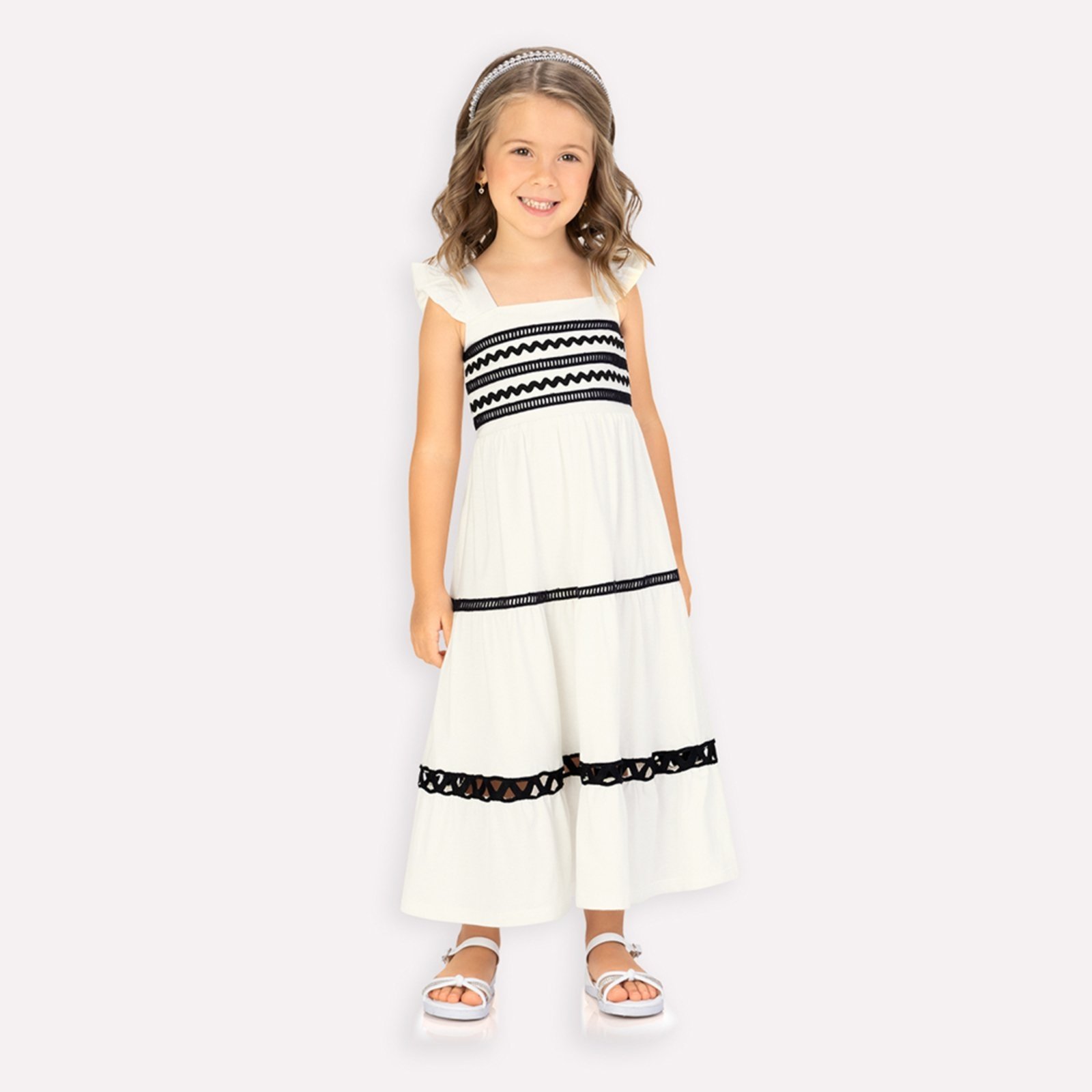Infantil – Vestido Menina em Algodão Milon