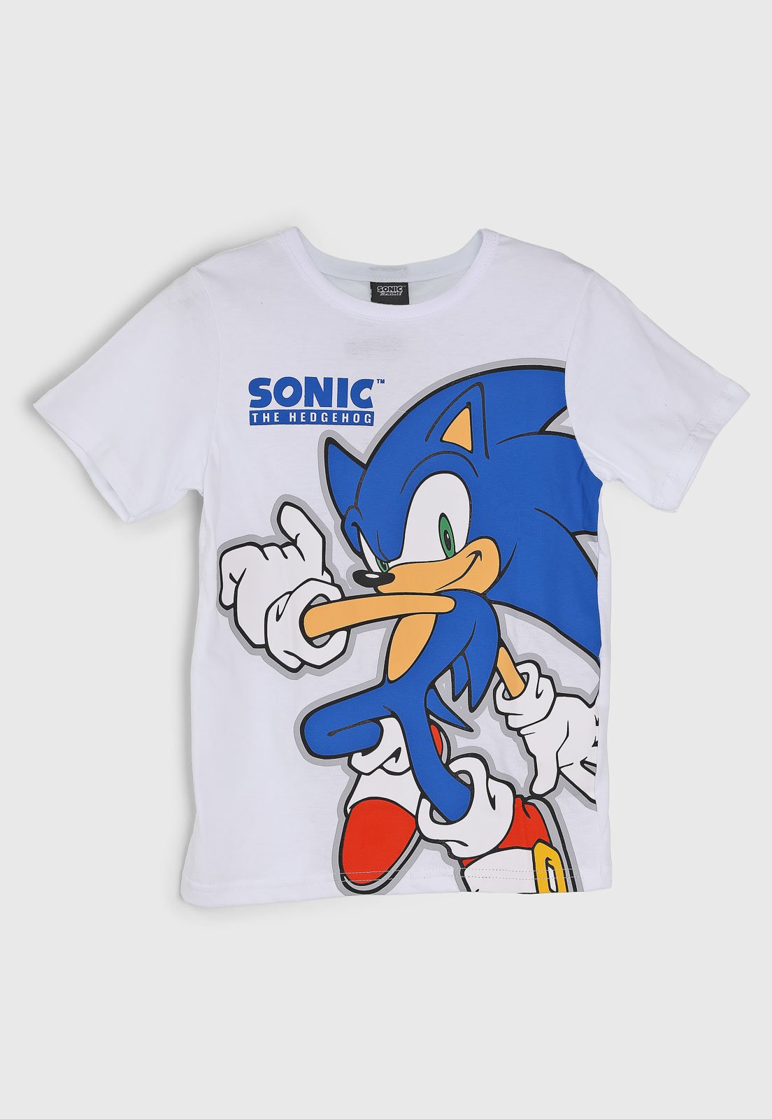 Infantil – Camiseta Brandili Sonic Branca