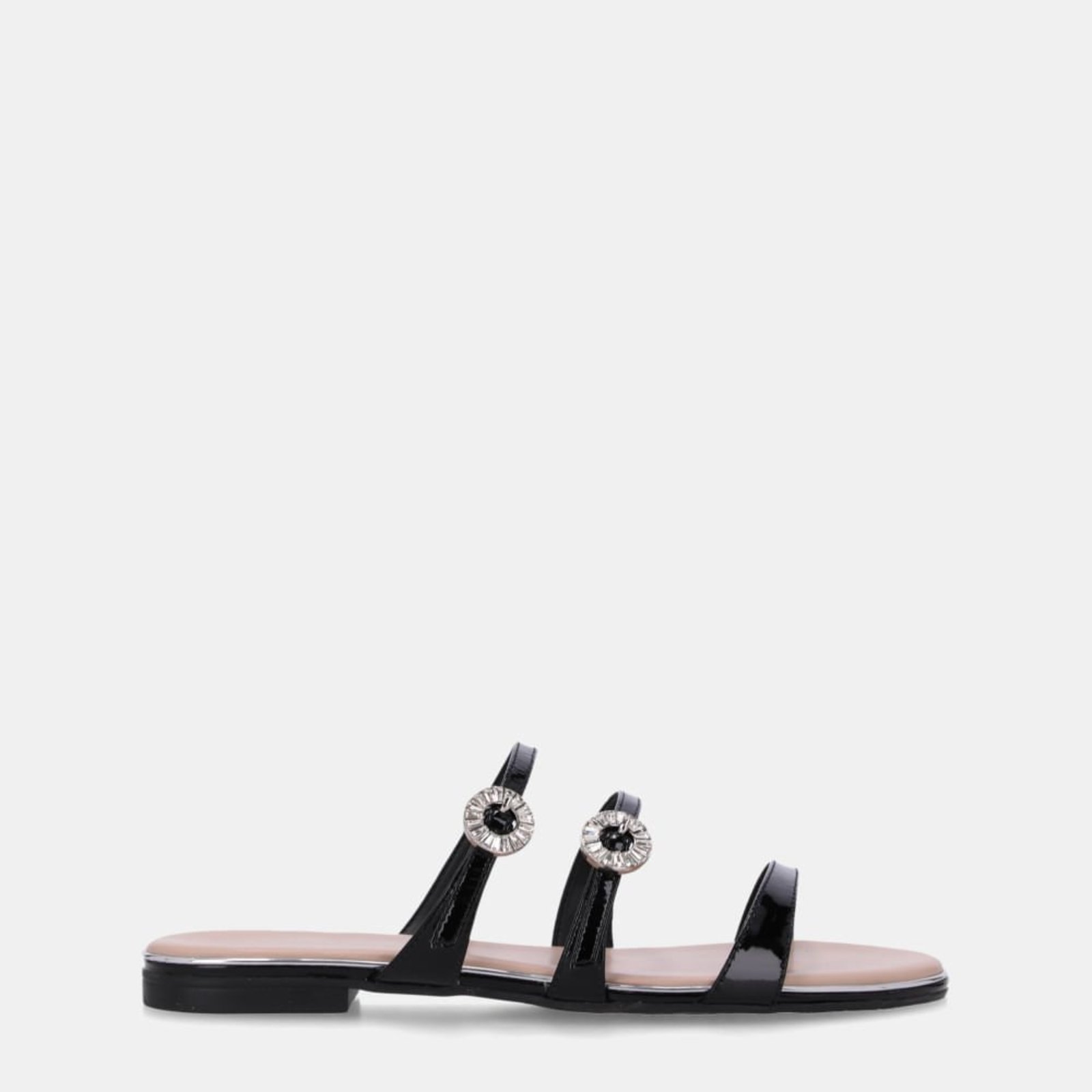 Chinelo Couro Verona Preto - 54870073 Luz da Lua